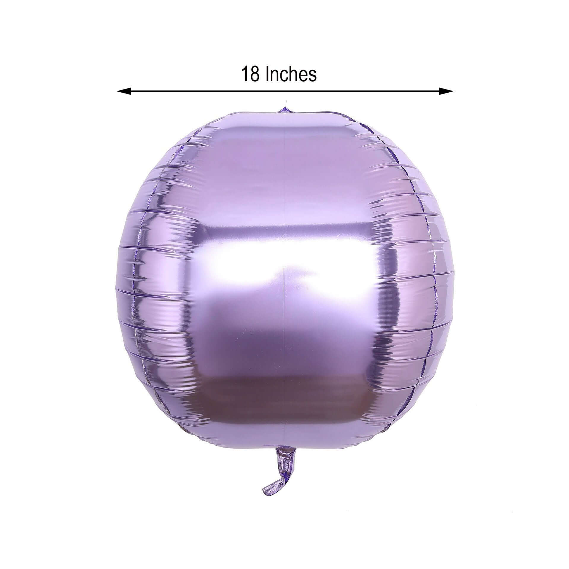 2 Pack 18 4D Lavender Lilac Sphere Mylar Foil Helium or Air Balloons