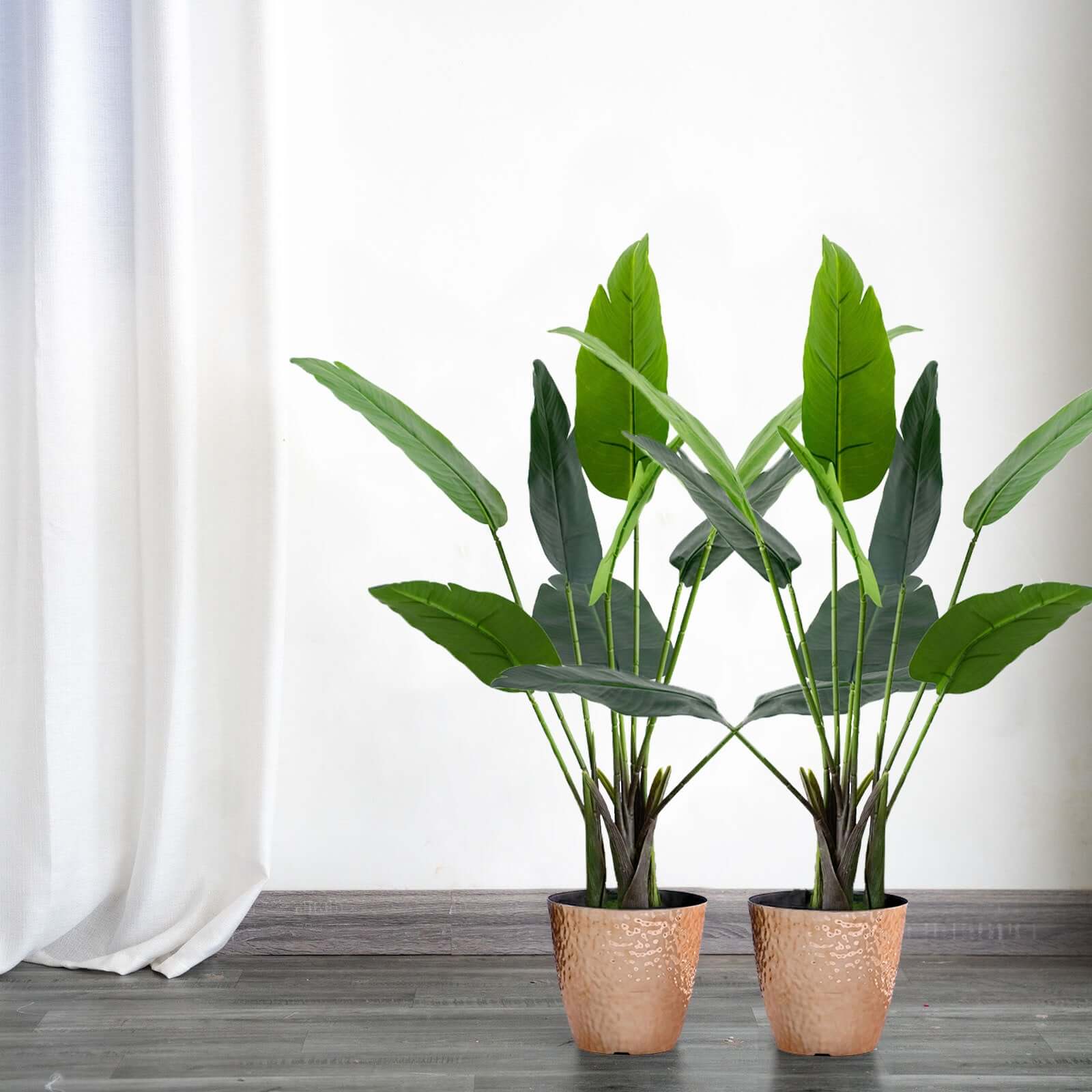 2 Pack 3ft Faux Potted Bird of Paradise Plant