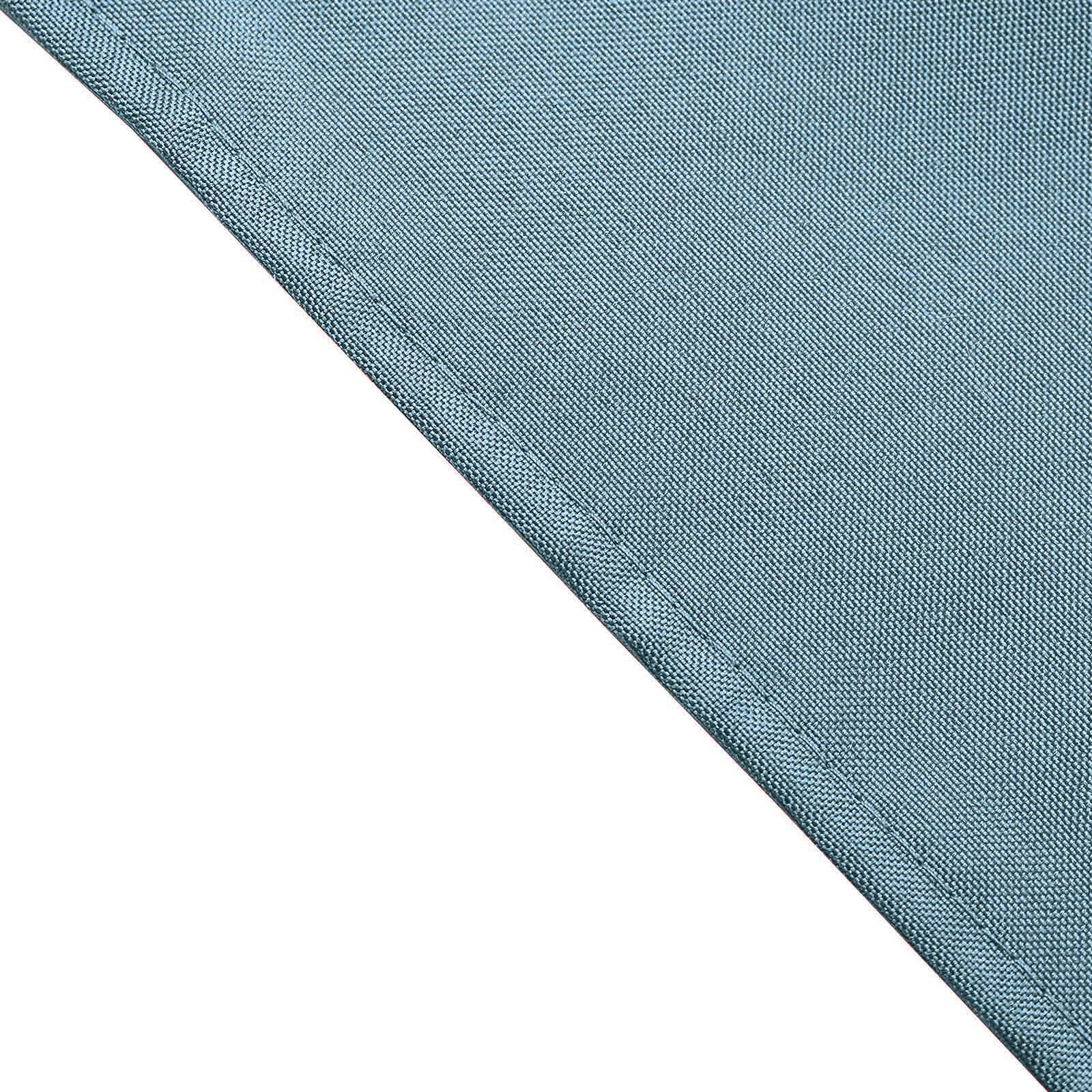 5 Pack Polyester 17x17 Napkins Dusty Blue - Durable & Wrinkle Resistant Dinner Napkins for Everyday Dining & Events