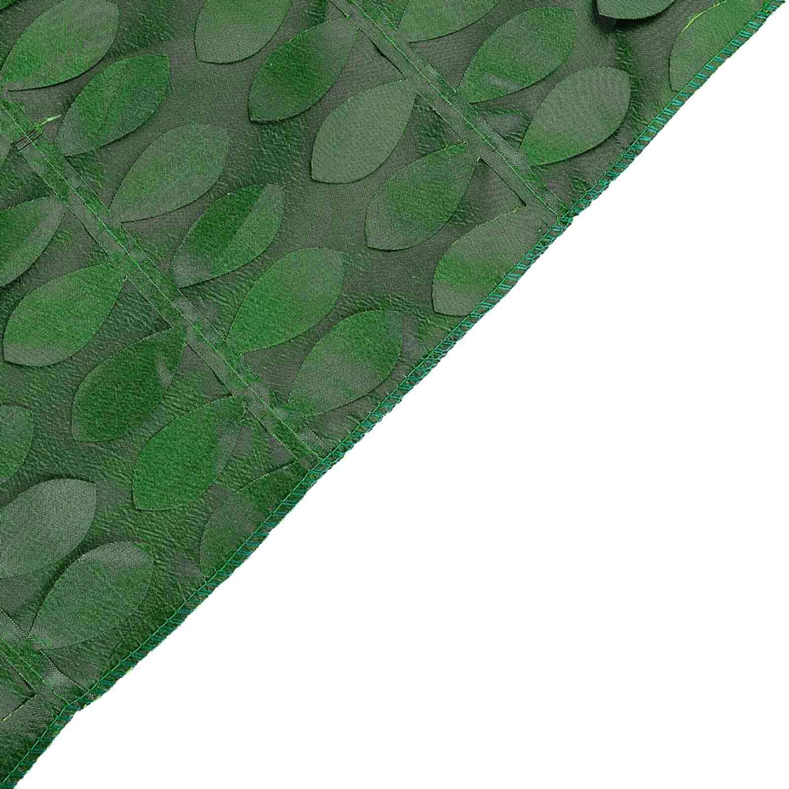 Taffeta 90x90 Table Overlay Square Tablecloth Green - Leaf Petal Design for Stylish Celebrations