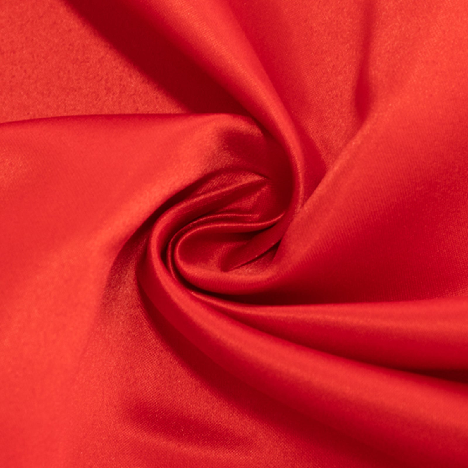 Lamour Satin 120 Round Tablecloth Red - Seamless Table Cover with Soft Tempered Sheen