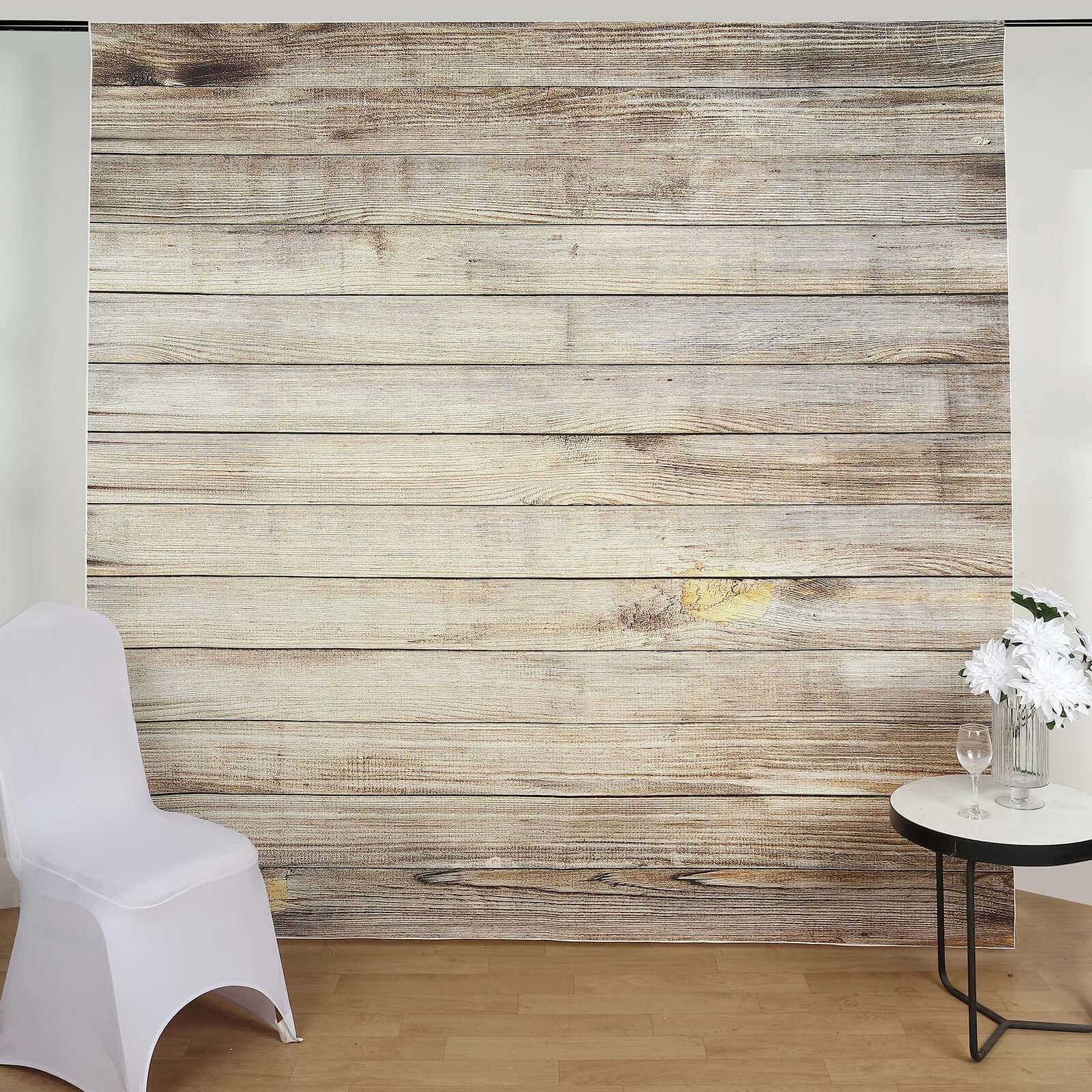 8ftx8ft Natural Vintage Wood Panels Print Vinyl Photography Backdrop, Photo Shoot Background