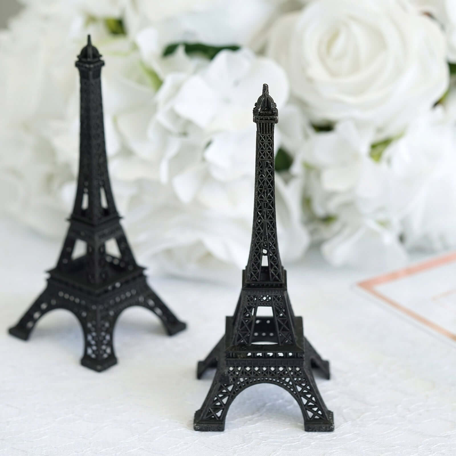 Eiffel Tower Table Centerpiece Metal Black - Stylish Decorative Cake Topper for Parties & Gatherings 6