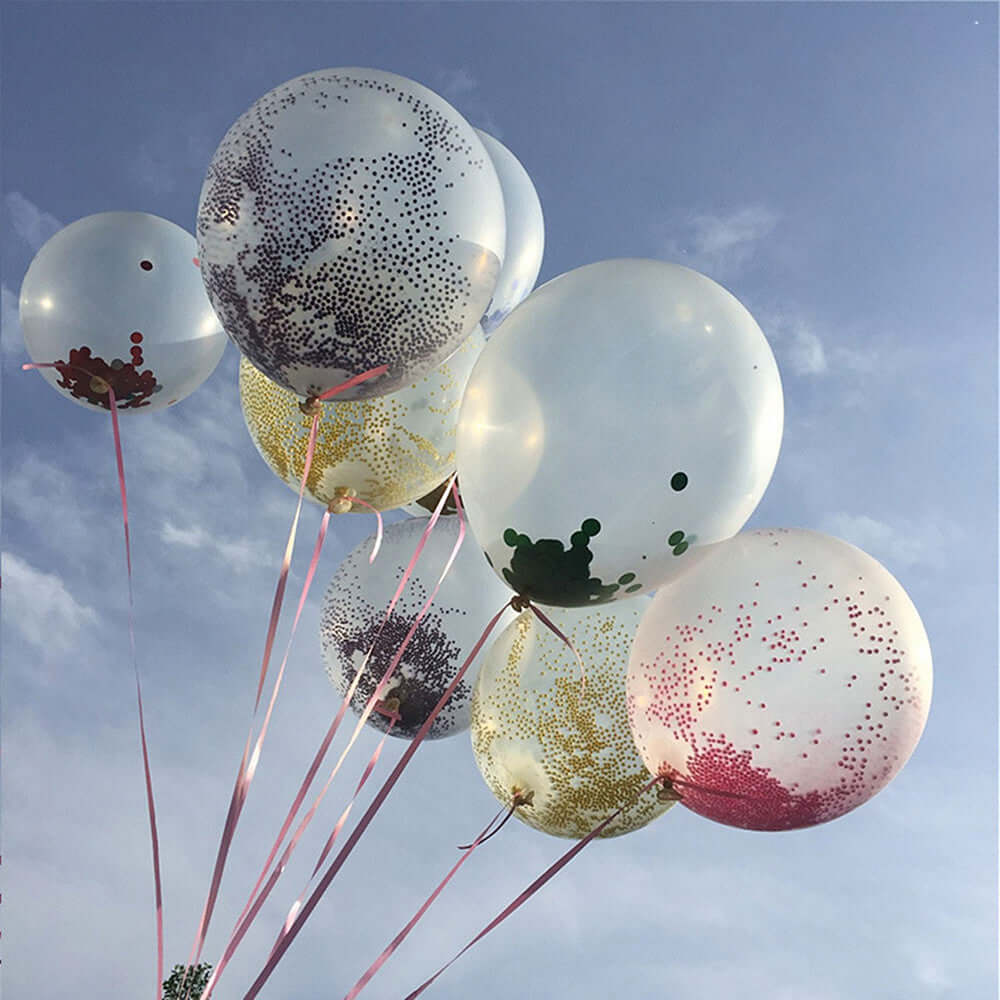 24 Clear Fully Transparent Durable PVC Helium or Air Bubble Balloon