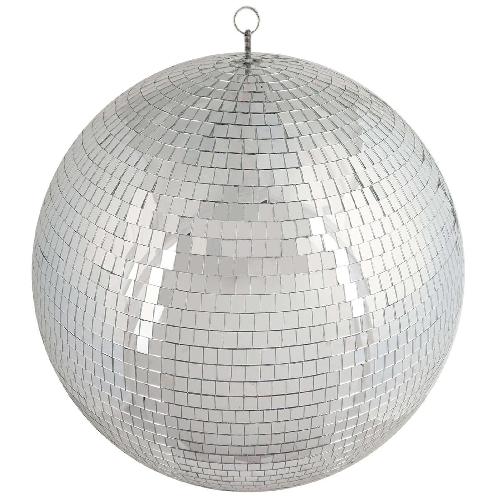 24 Large Silver Foam Disco Mirror Ball With Hanging Swivel Ring, Holiday Party Decor