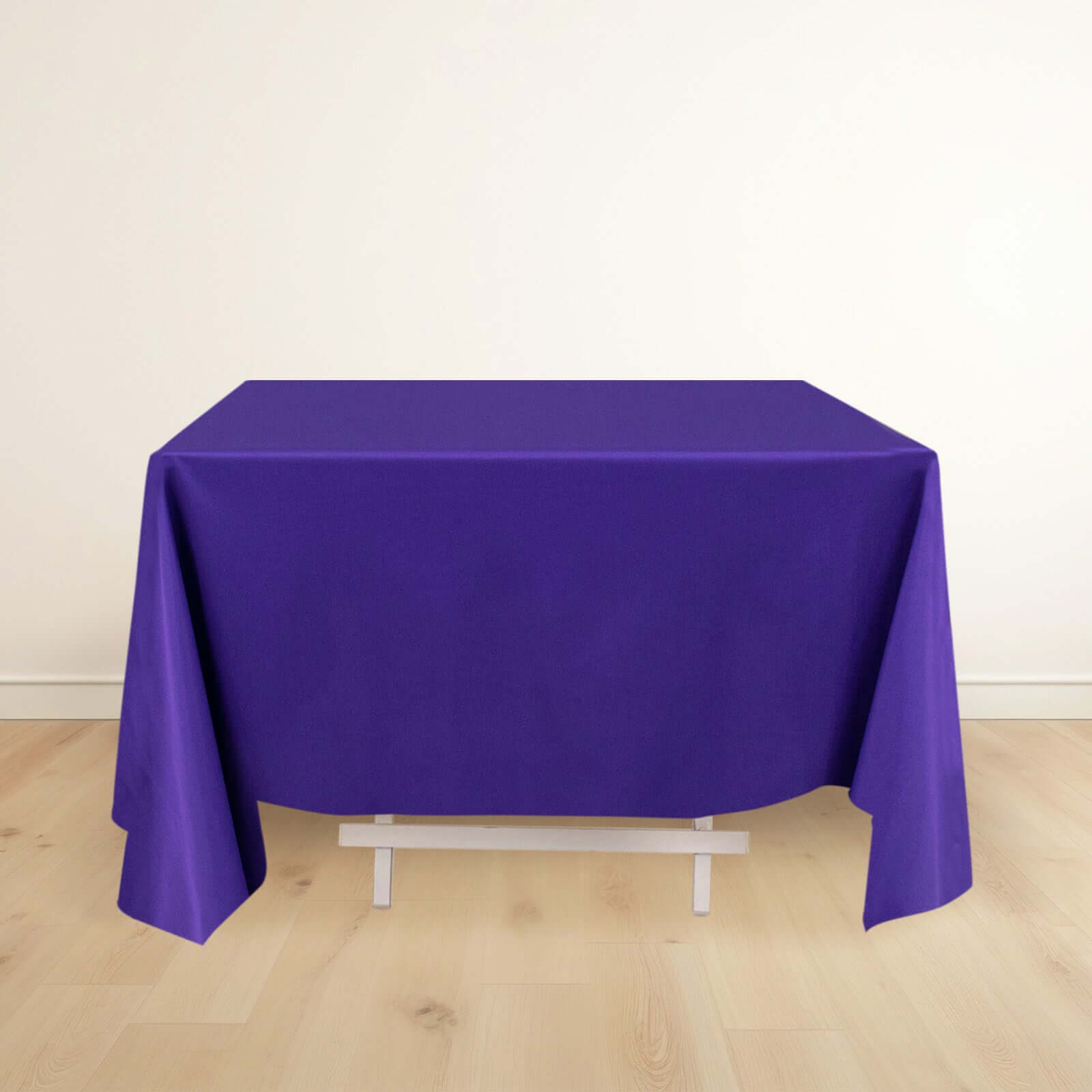 Premium Scuba Square 70x70 Tablecloth Purple - Wrinkle Free & Stain Resistant Table Cover