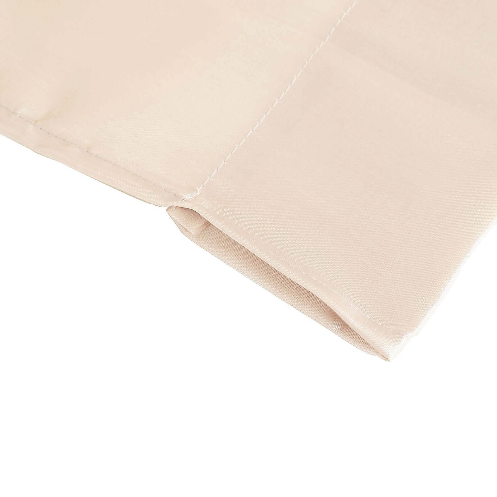 8ftx10ft Beige Satin Event Curtain Drapes, Backdrop Event Panel