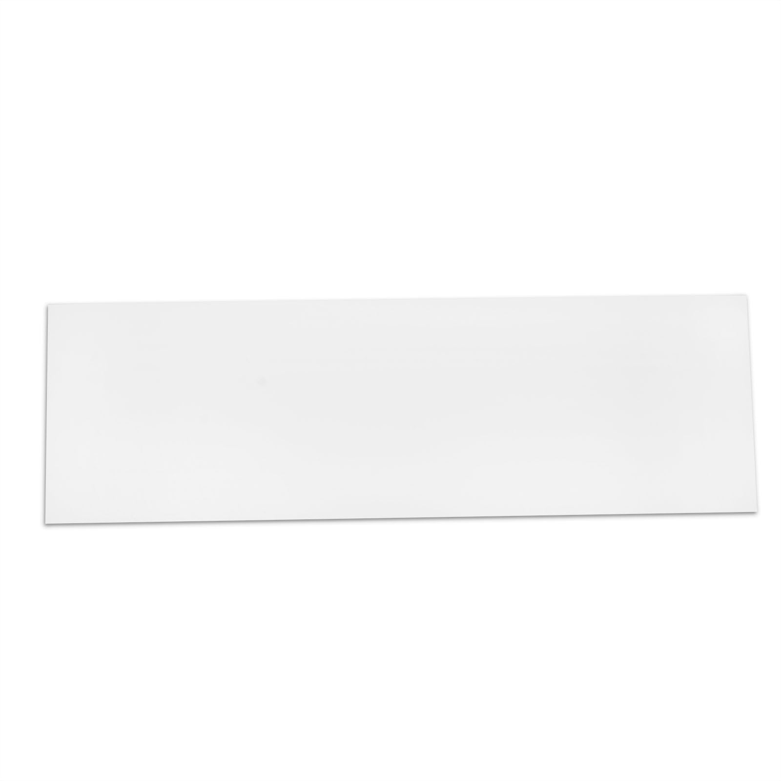 Set of 4 Acrylic Plexiglass Sheets Rectangular Side Plates White - Protective Film Coating