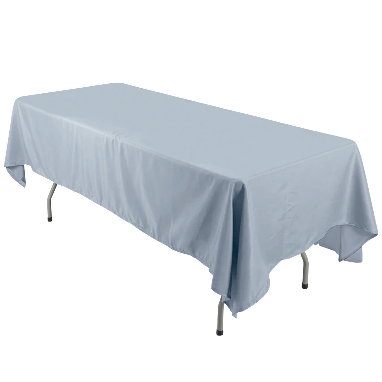 Polyester 60x126 Rectangle Tablecloth Dusty Blue - Wrinkle-Resistant Table Cover