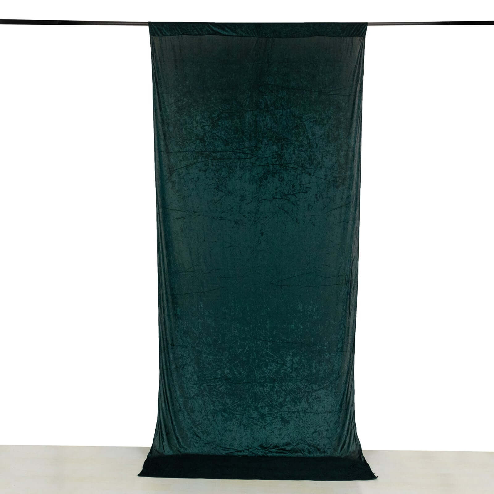 5ftx12ft Hunter Emerald Green Premium Smooth Velvet Event Curtain Drapes, Privacy Backdrop Event Panel with Rod Pocket