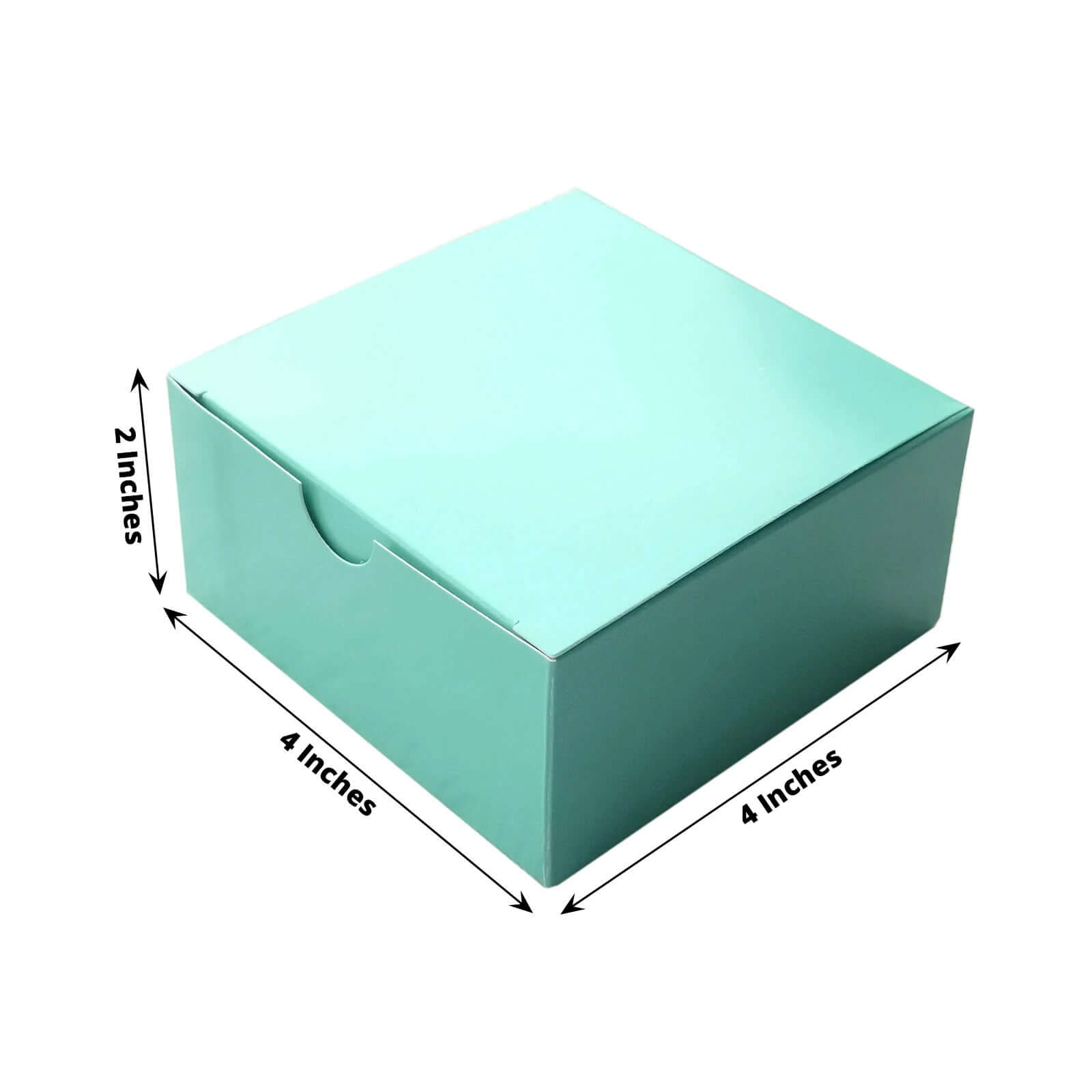 100 Pack 4x4x2 Turquoise Cake Cupcake Party Favor Gift Boxes, DIY