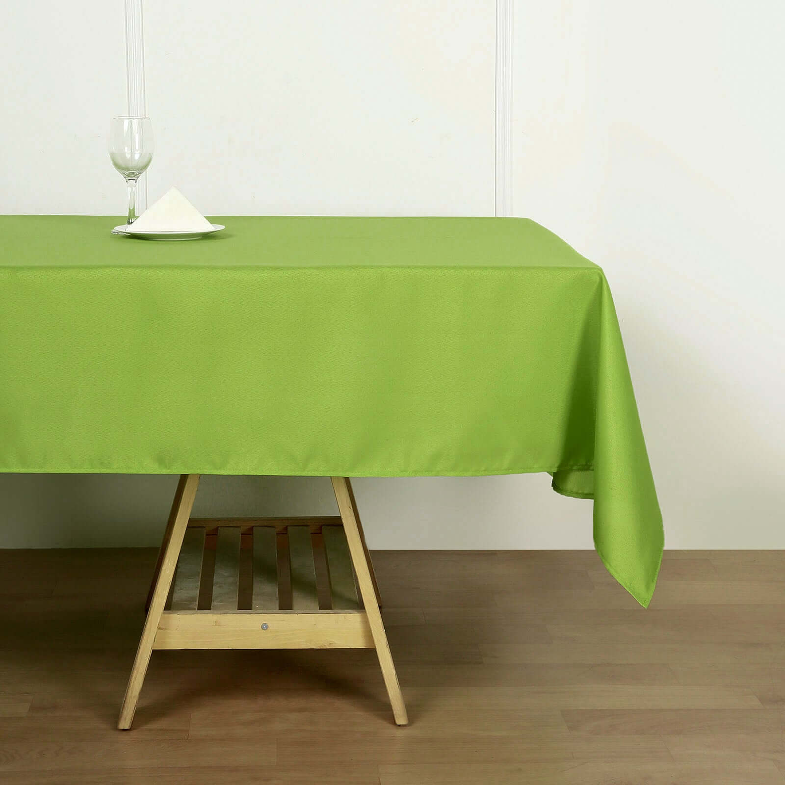Polyester 60x102 Rectangle Tablecloth Apple Green - Durable and Stylish Table Cover
