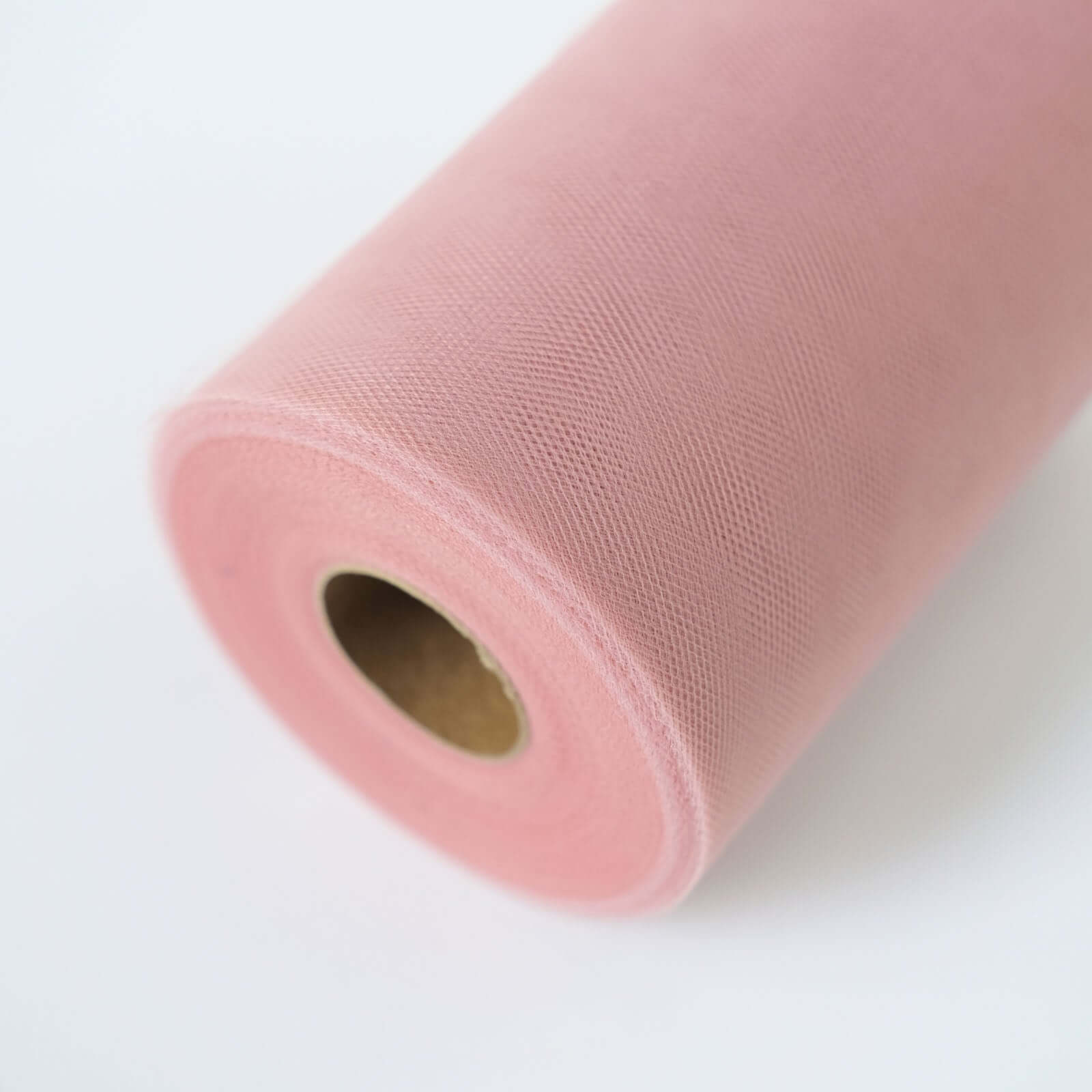 6x100 Yards Dusty Rose Tulle Fabric Bolt, Sheer Fabric Spool Roll For Crafts