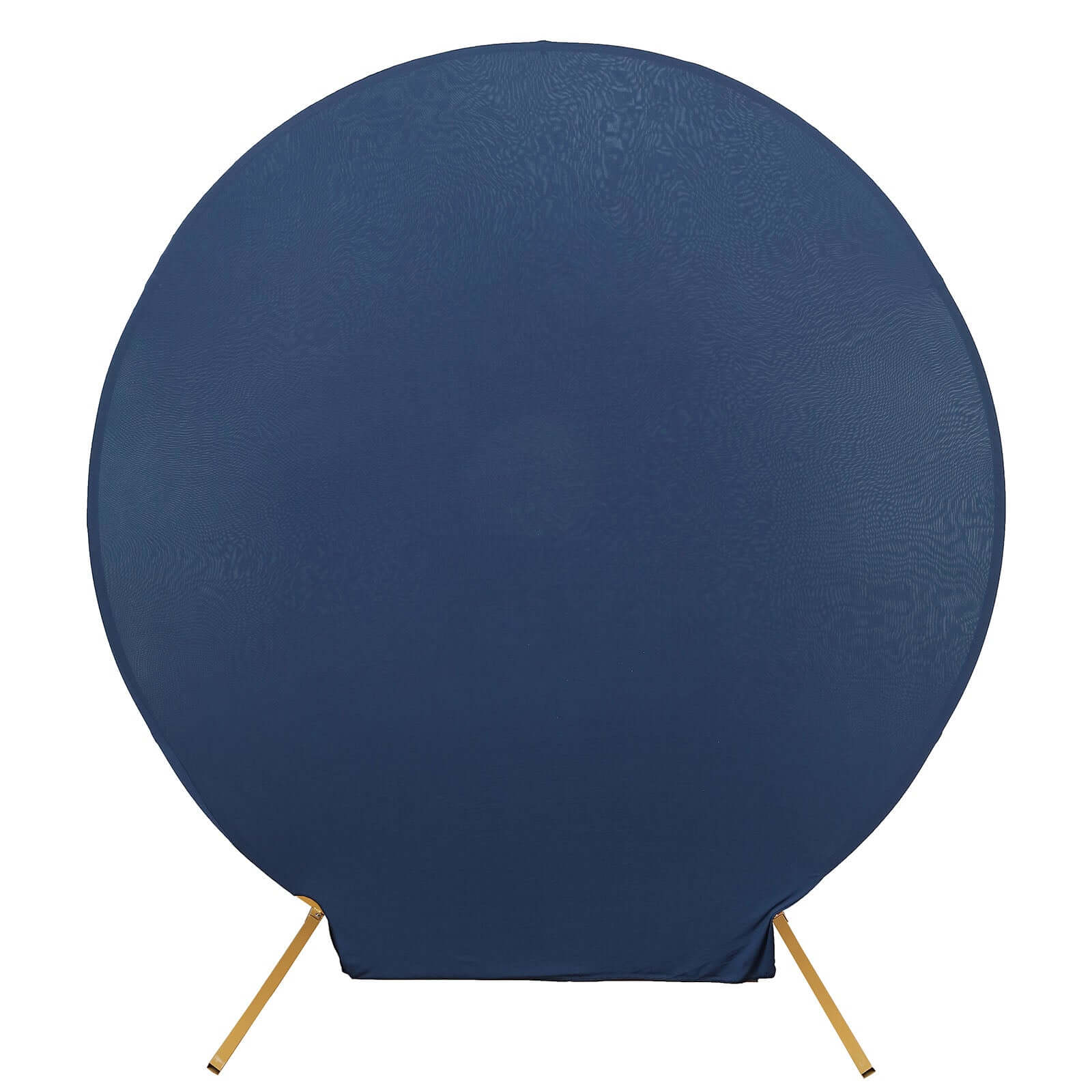 7.5ft Matte Navy Blue Round Spandex Fit Party Backdrop Stand Cover