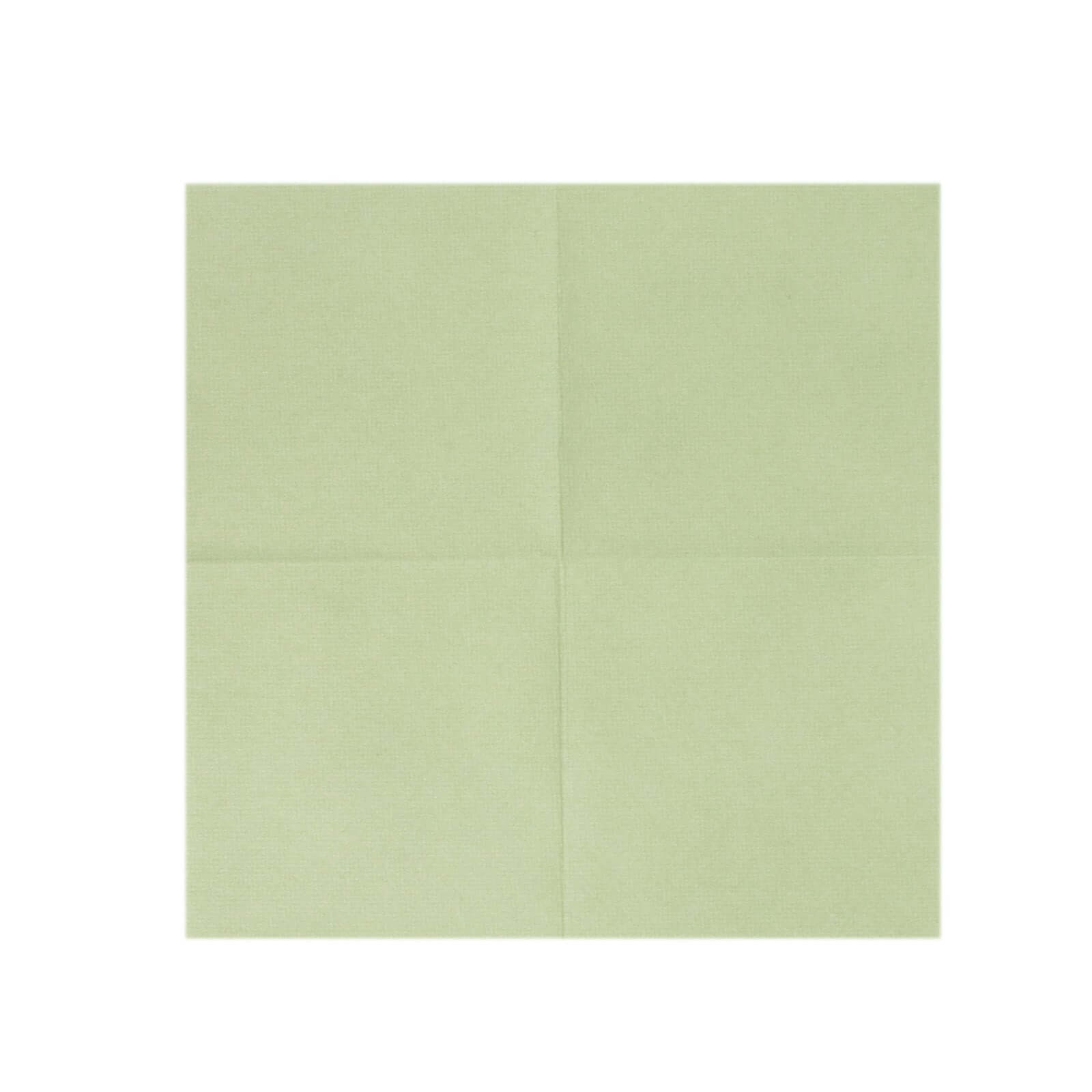 20-Pack Paper Linen-Like Cocktail Napkins Sage Green - Disposable 5x5 Airlaid Soft Napkins