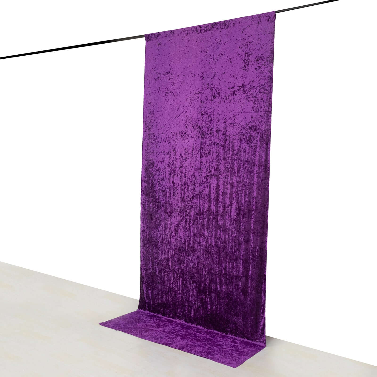 5ftx12ft Purple Premium Smooth Velvet Event Curtain Drapes, Privacy Backdrop Event Panel with Rod Pocket