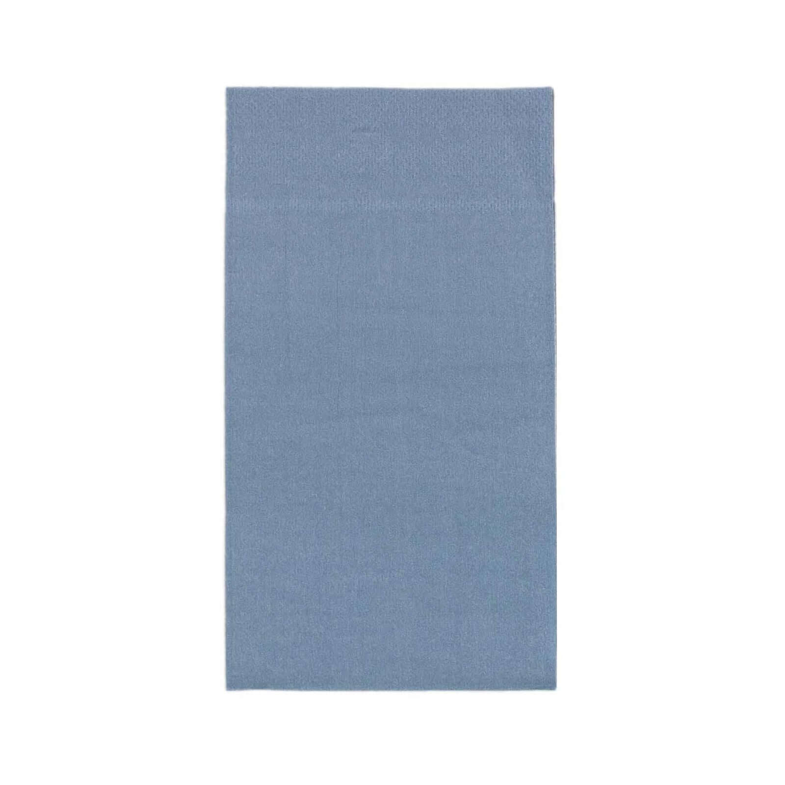 50-Pack Paper Napkins Soft Dusty Blue - Disposable 2-Ply Cocktail and Beverage Napkins for Weddings