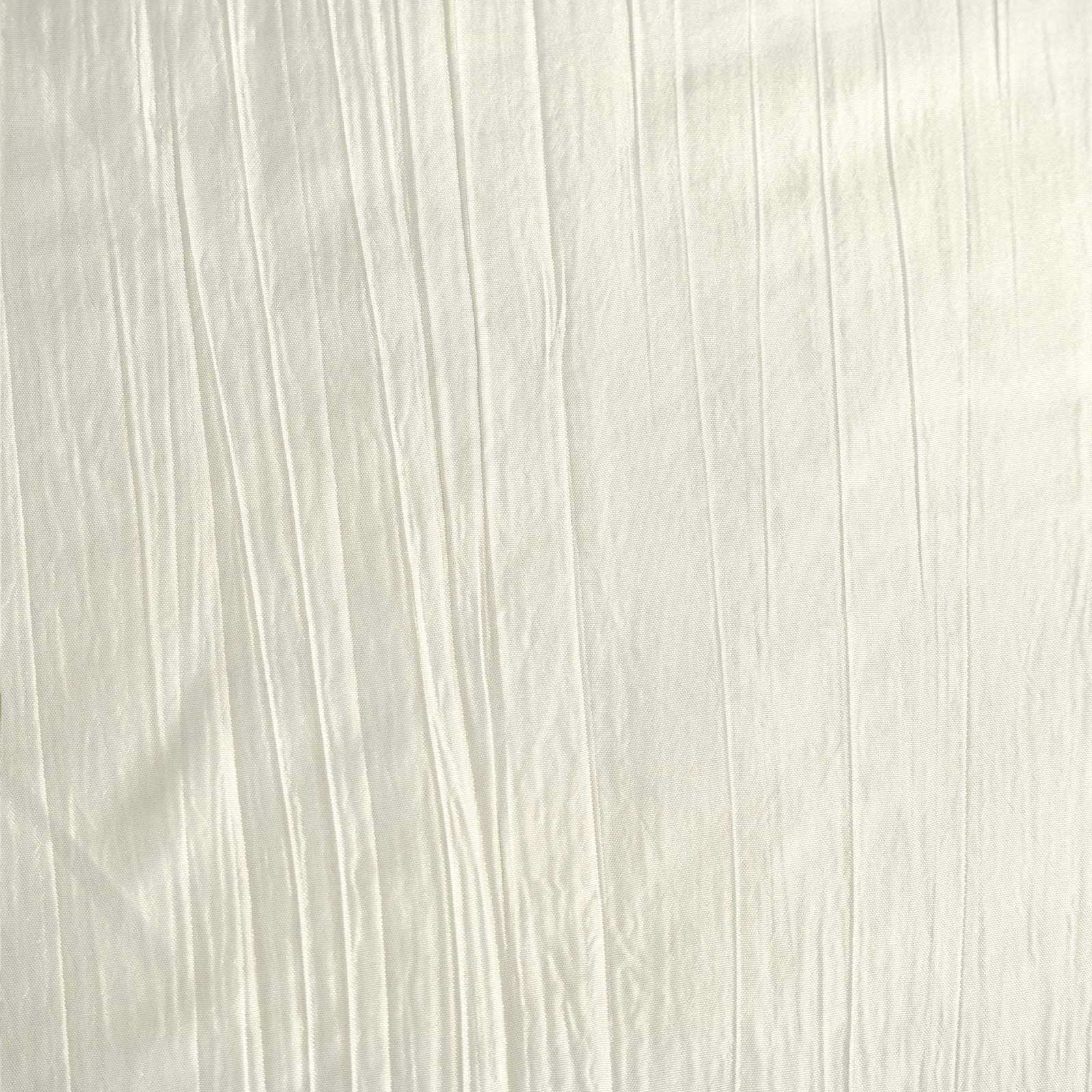 Taffeta 60x102 Rectangle Tablecloth Ivory - Accordion Crinkle Table Cover