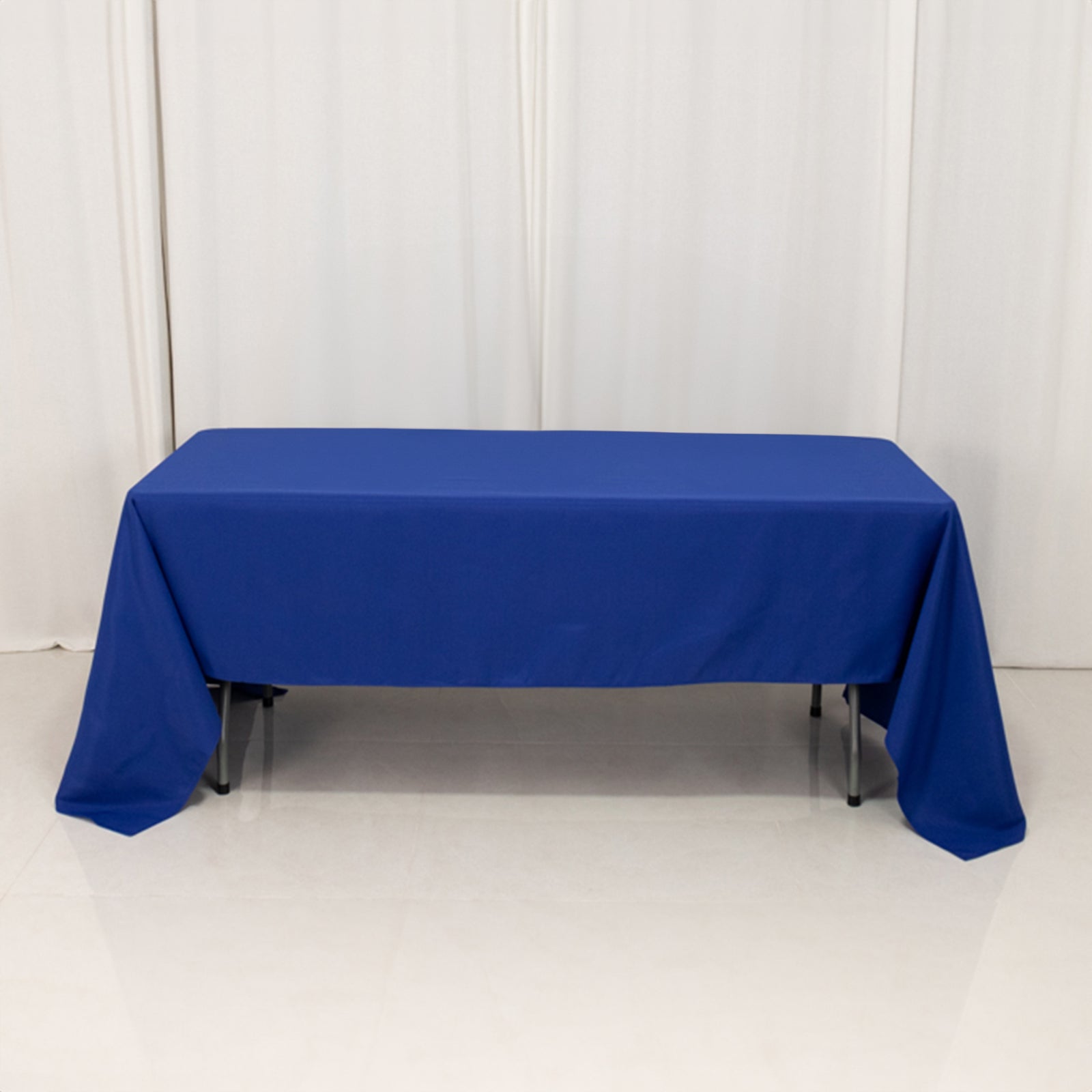 Premium Polyester 60x126 Rectangle Tablecloth Royal Blue - Stain-Resistant 220GSM Finish Table Cover