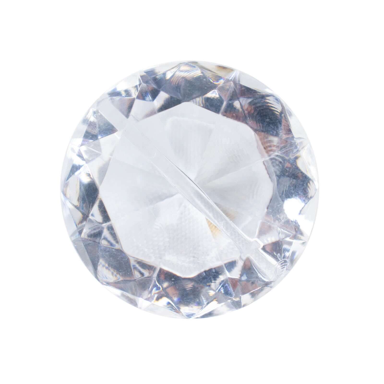 11-Pack Plastic Card Holder Stands Diamond Shaped Design Clear Crystal - Wedding Table Place Card Decorations 1.75