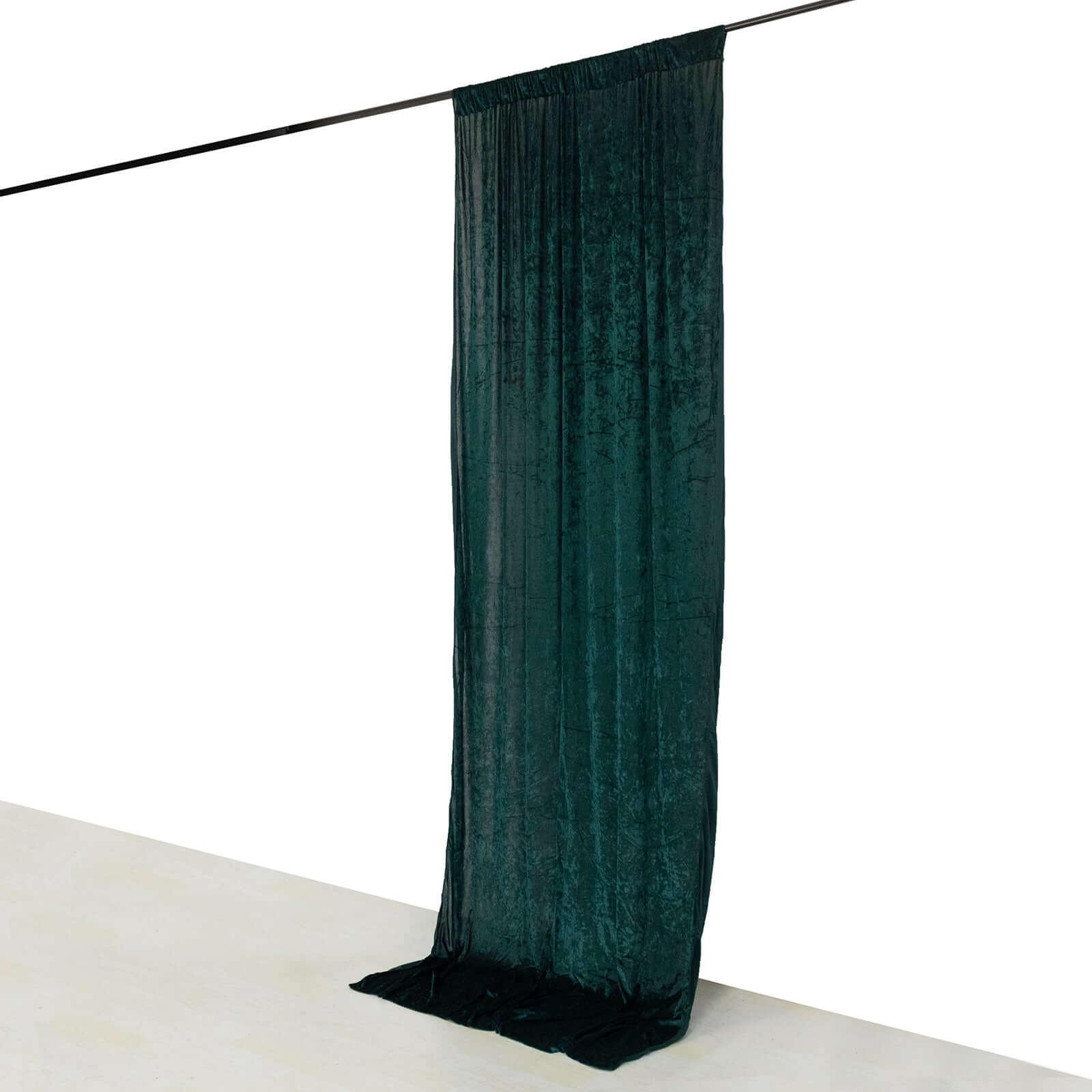 5ftx12ft Hunter Emerald Green Premium Smooth Velvet Event Curtain Drapes, Privacy Backdrop Event Panel with Rod Pocket