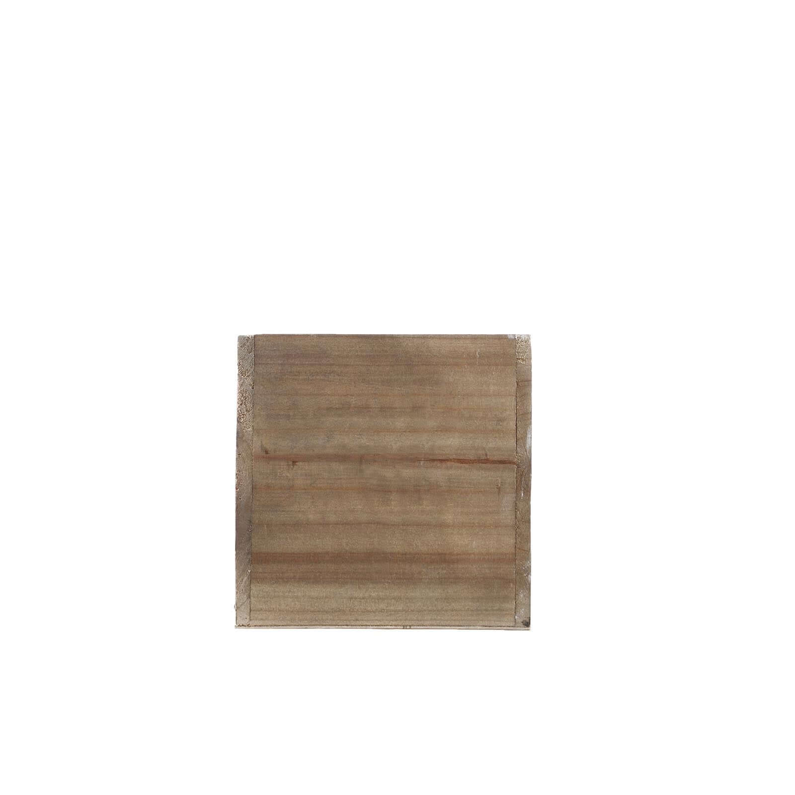 Natural Wood Planter Rectangular Box 30x6- Durable Decor with Removable Plastic Liner for Tables