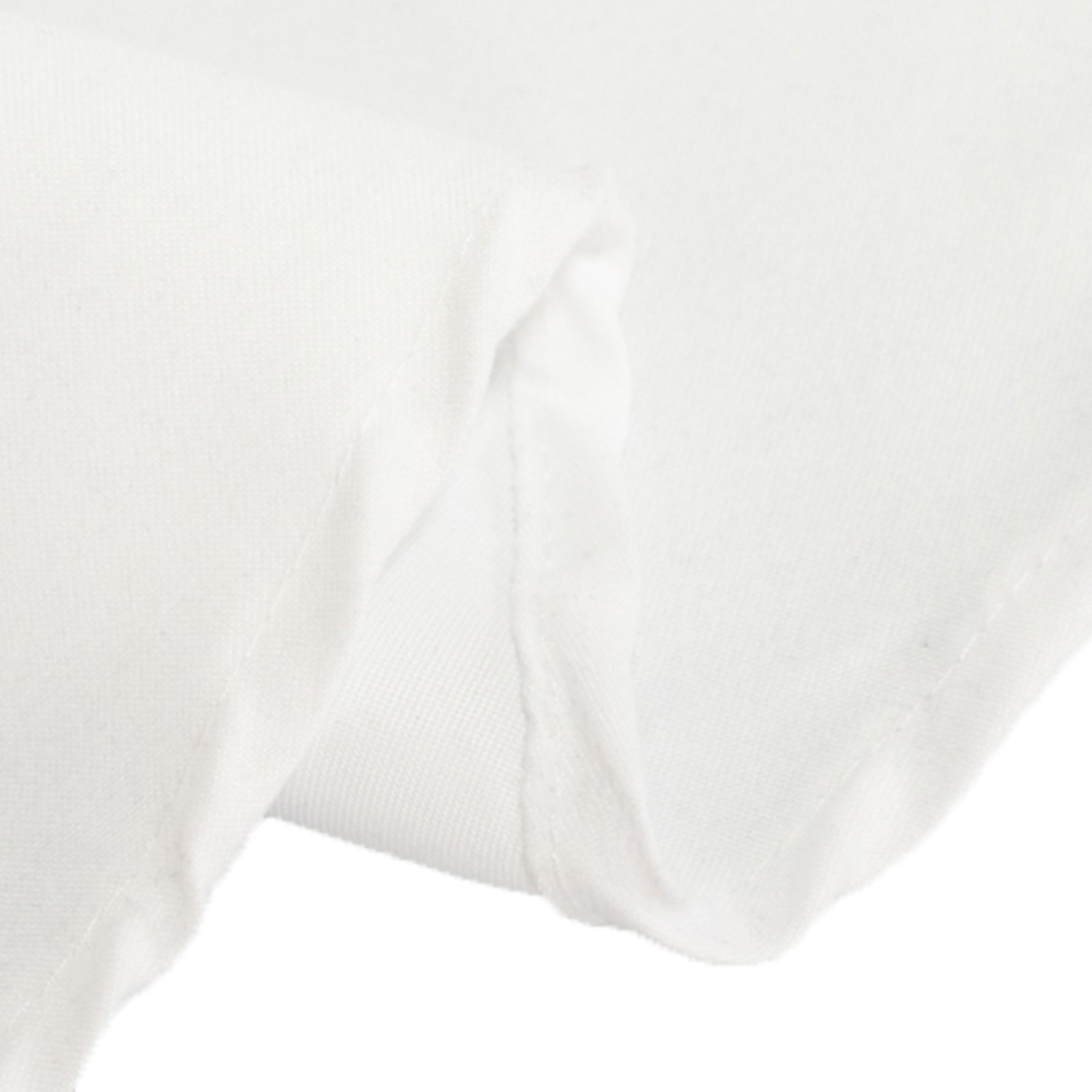 Cotton Blend 70 Round Tablecloth White - Wrinkle-Resistant Design for Everyday Use