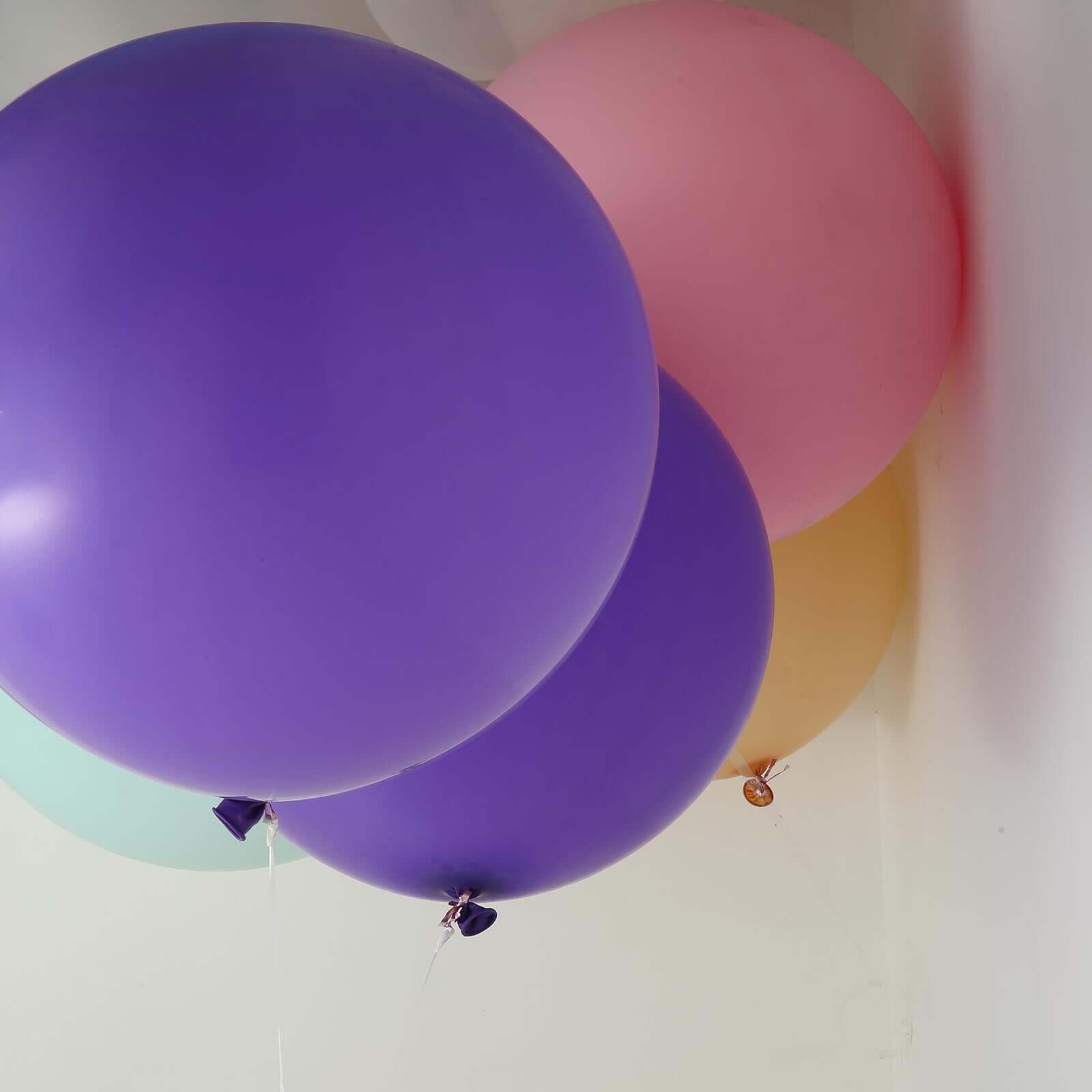 2 Pack 32 Large Matte Purple Helium or Air Premium Latex Balloons