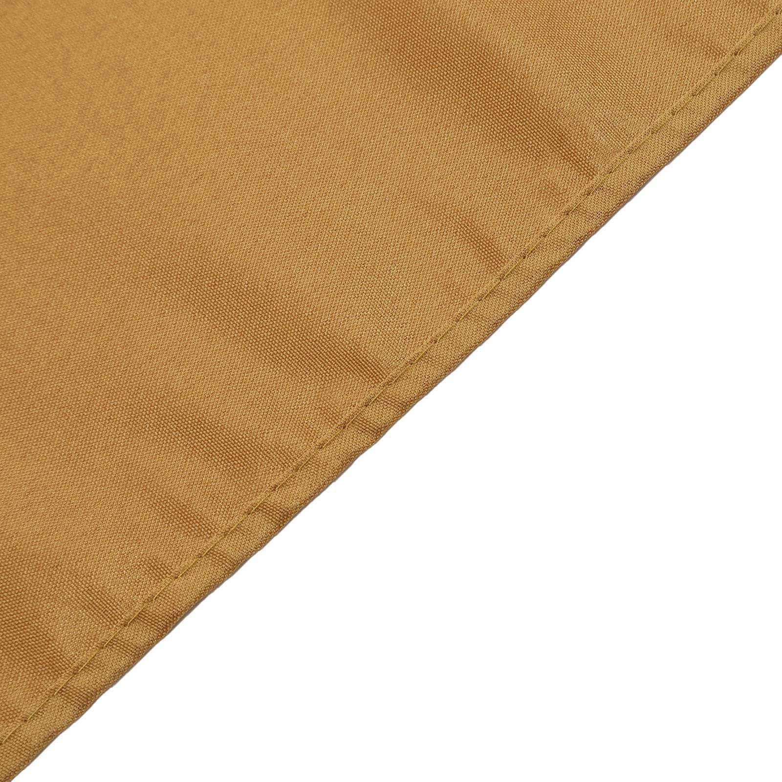 Polyester Square 54x54 Tablecloth Gold - Wrinkle-Resistant & Durable Table Cover for Events