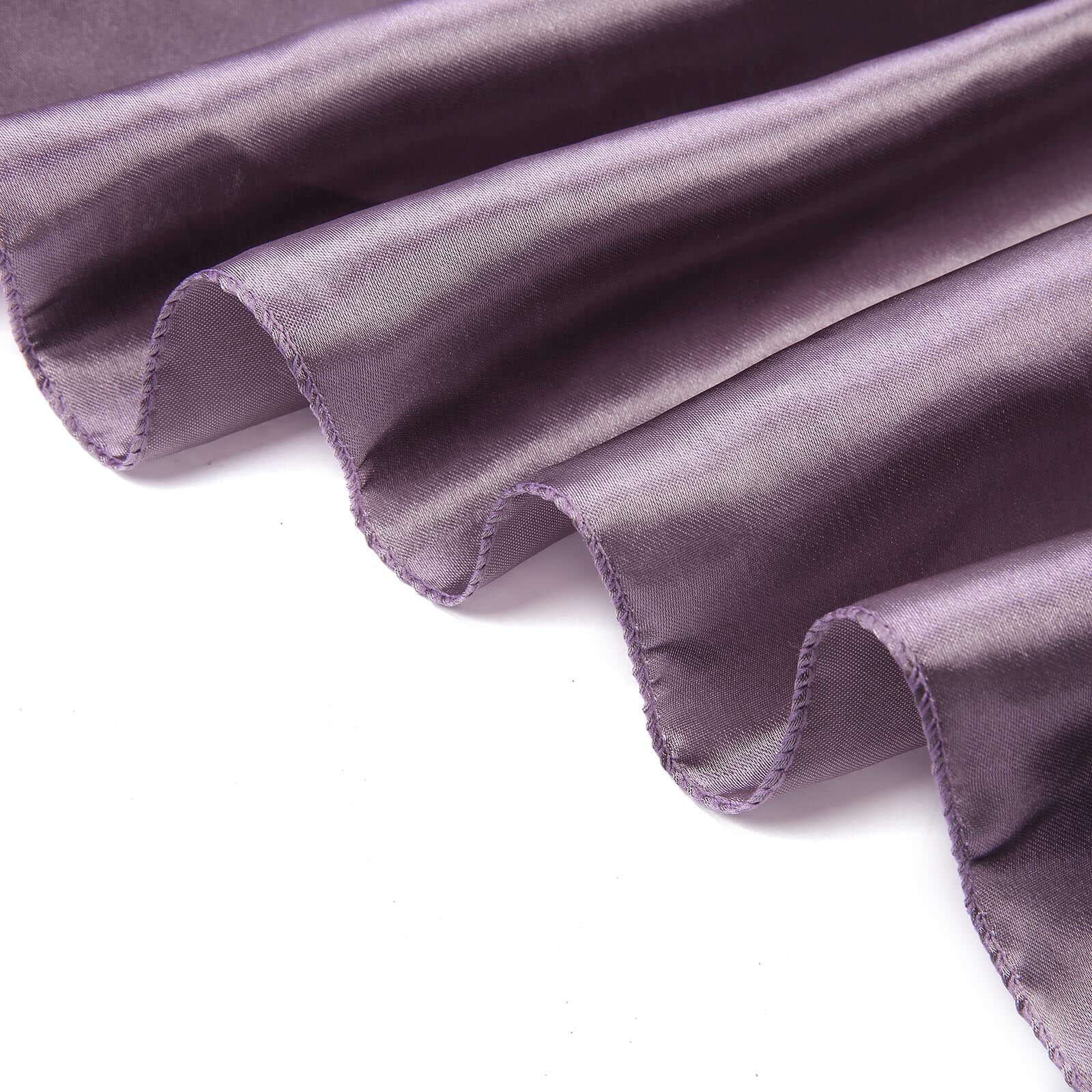 Satin 72x72 Table Overlay Square Tablecloth Violet Amethyst - Smooth Finish Table Cover