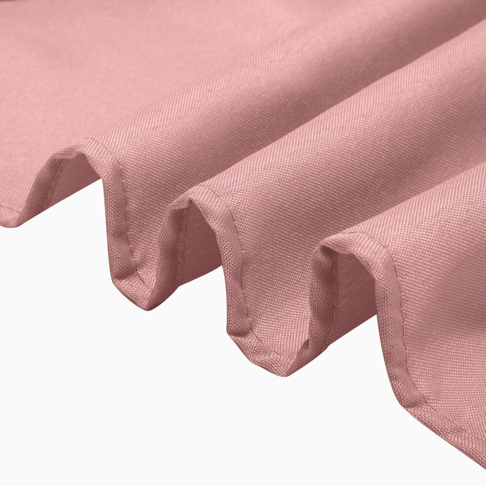 Polyester 132 Round Tablecloth Dusty Rose - Seamless Chic Table Cover