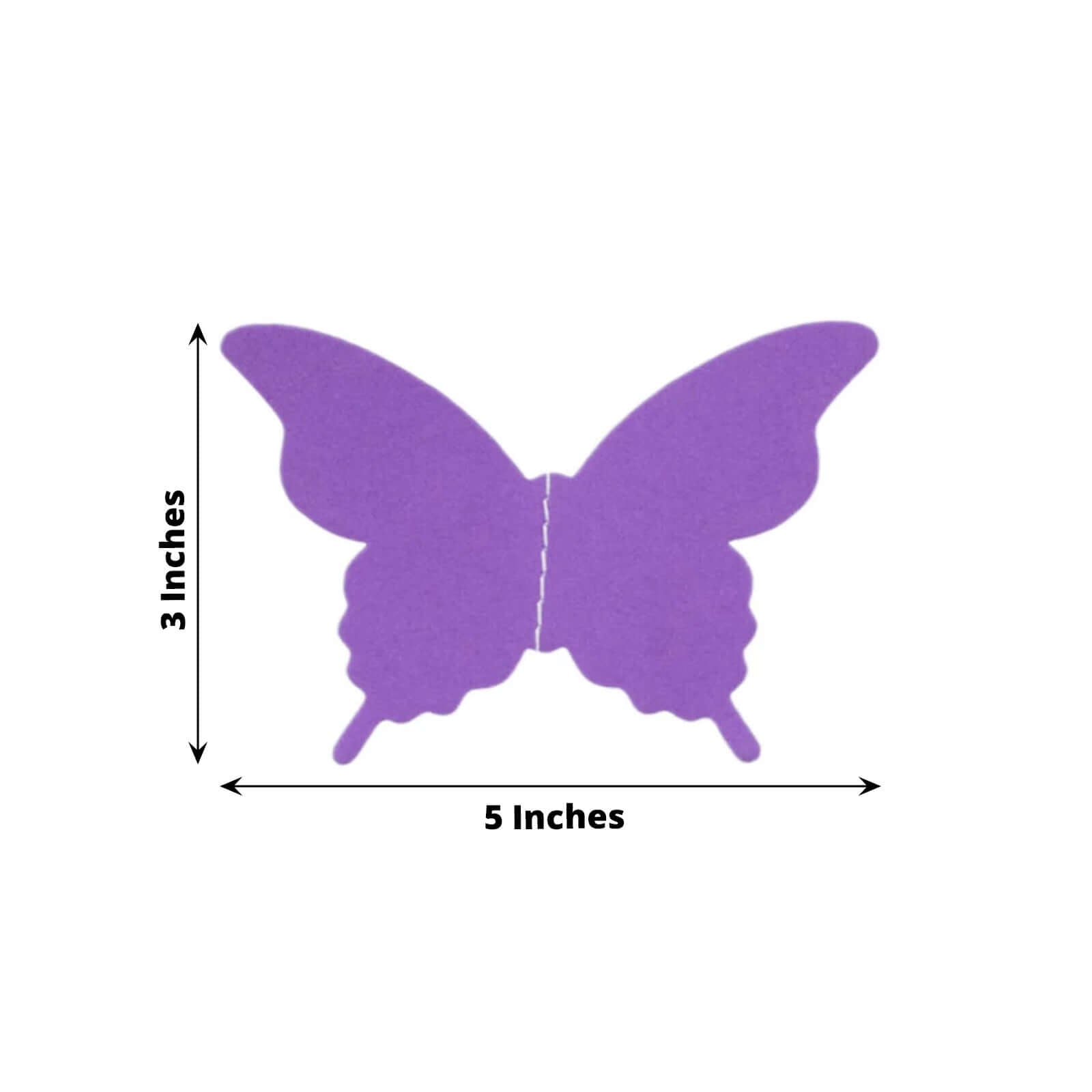 2 Pack 9ft Purple 3D Paper Butterfly Hanging Garland Streamers, Party String Banners