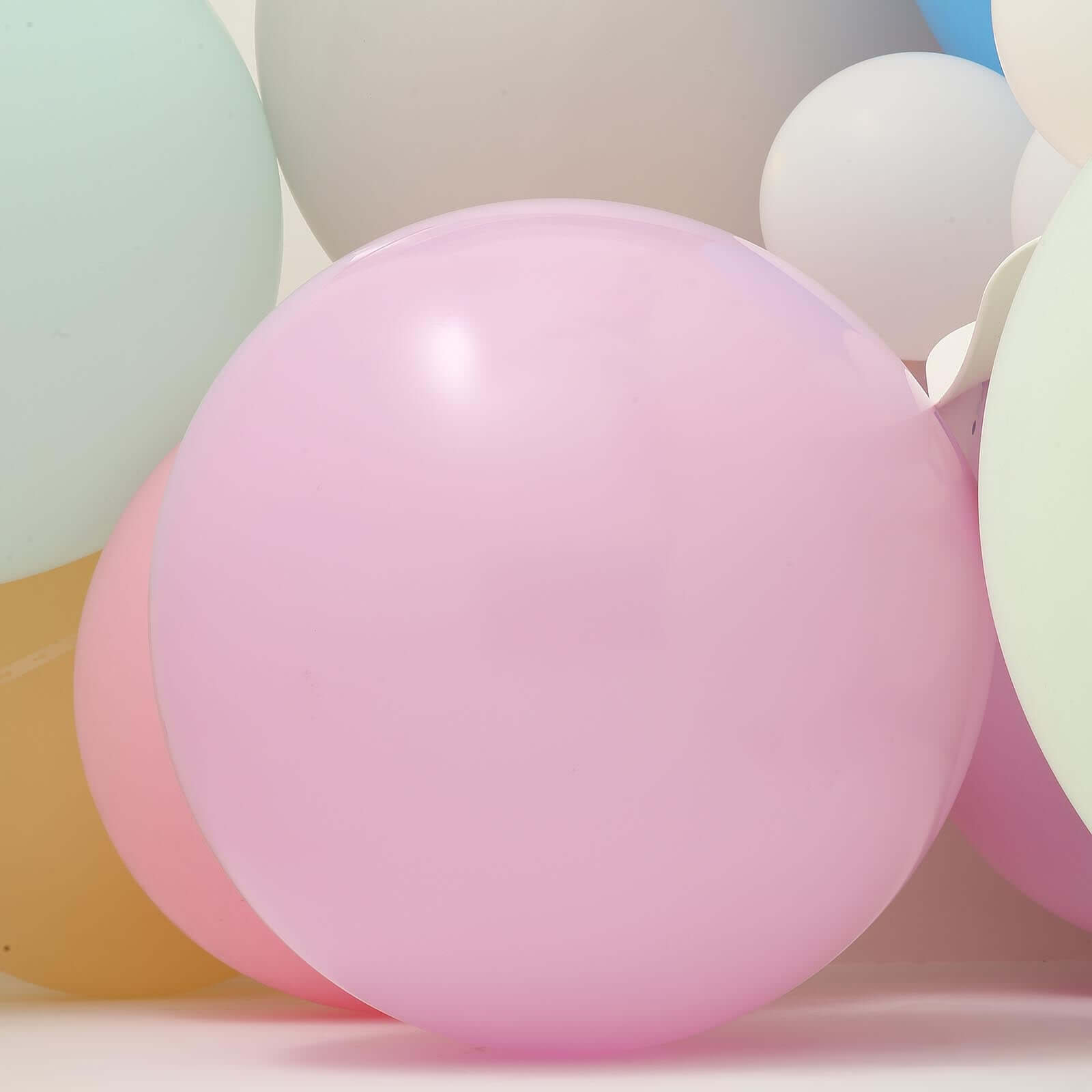 2 Pack 32 Large Matte Pastel Pink Helium Air Premium Latex Balloons