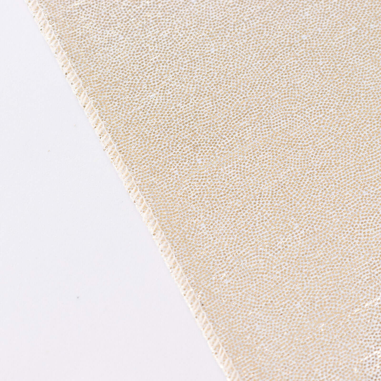 Sequin Dots Polyester 60x126 Rectangle Tablecloth Shimmering Beige - Wrinkle Free & Sparkling Table Cover