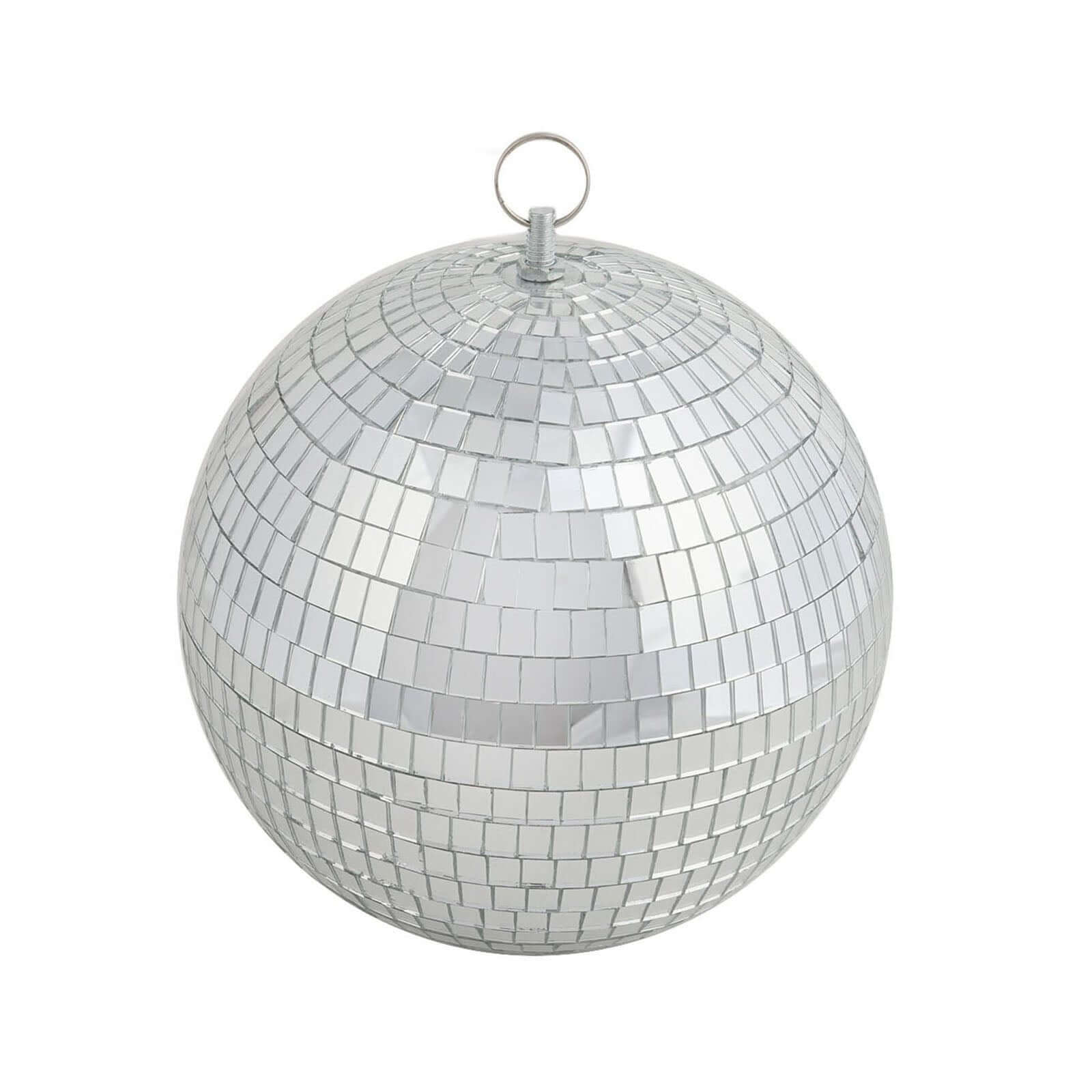 4 Pack 8 Silver Foam Disco Mirror Ball With Hanging Ring, Holiday Party Decor