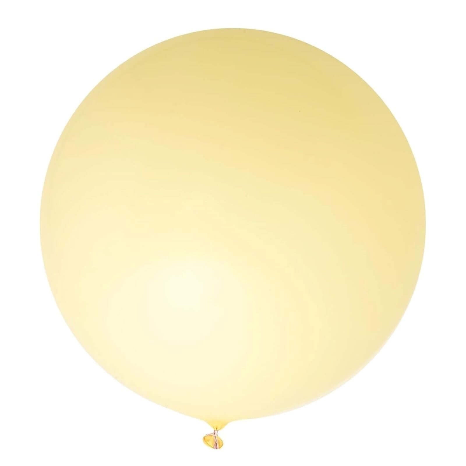 2 Pack 32 Large Balloons Helium or Air Latex Balloons Pastel Yellow