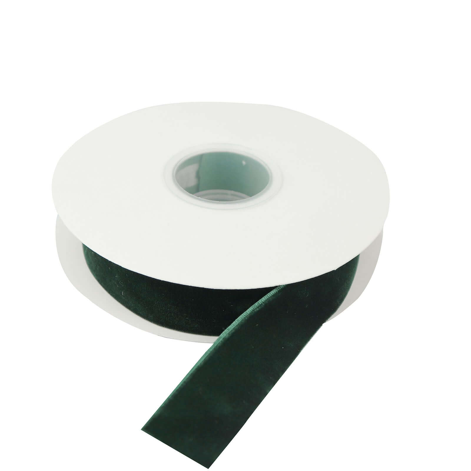 10 Yards Hunter Emerald Green 1 Velvet Single Faced Ribbon Spool, DIY Craft Supplies, Velvet and Nylon Ribbon Roll