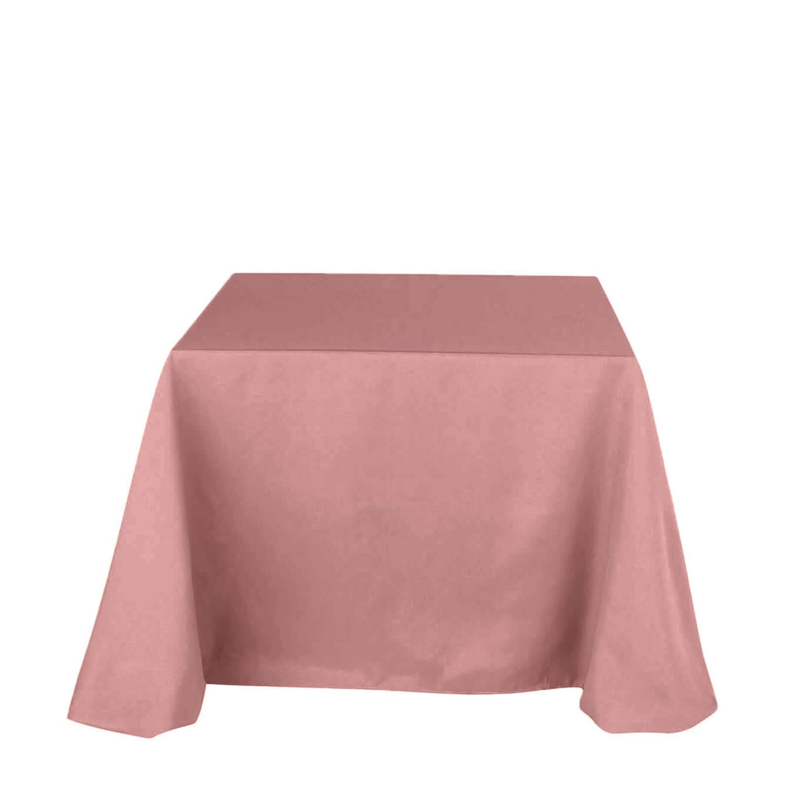 Polyester Square 90x90 Tablecloth Dusty Rose - Wrinkle-Resistant & Durable Table Cover