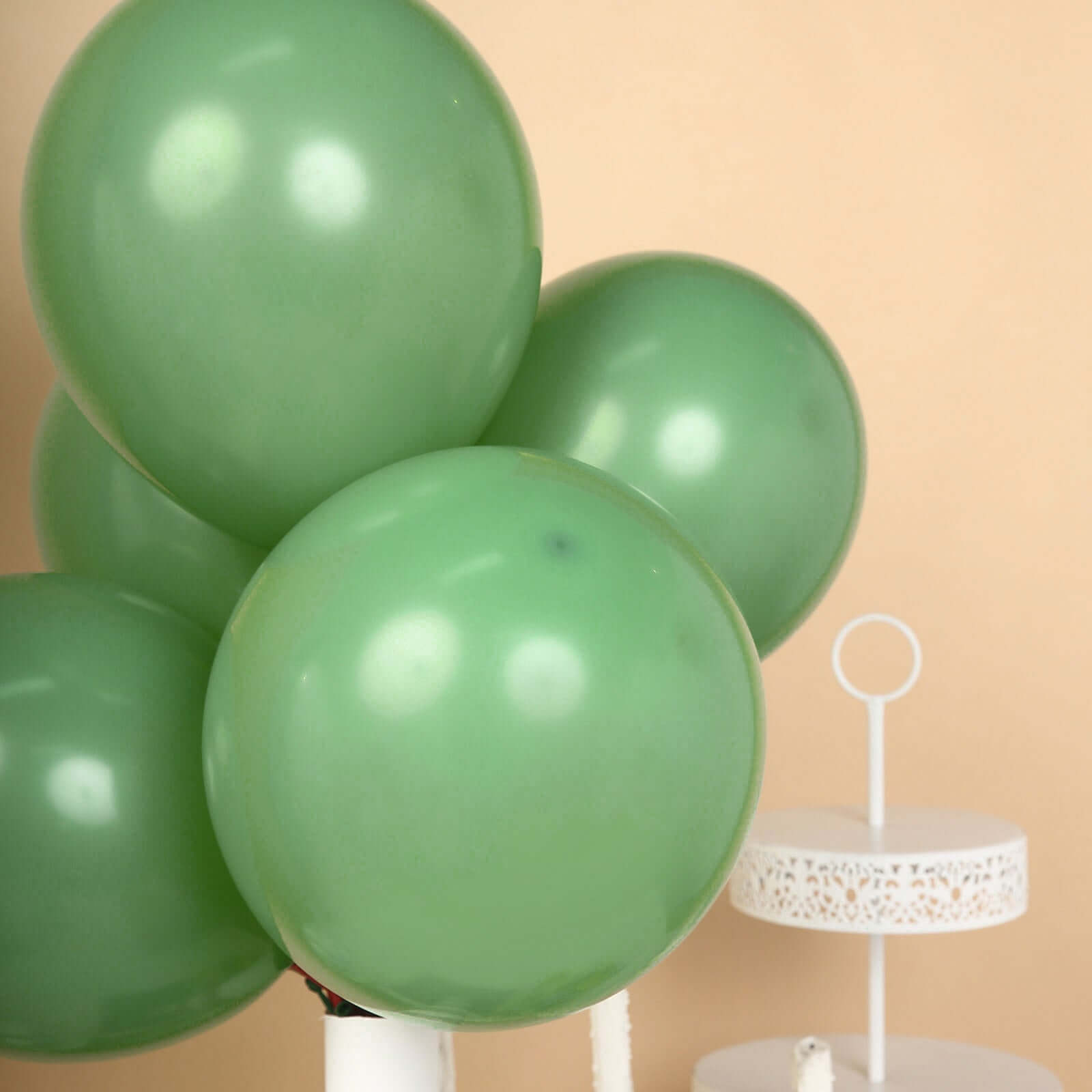 25 Pack 12 Matte Pastel Dusty Sage Green Helium Air Latex Party Balloons