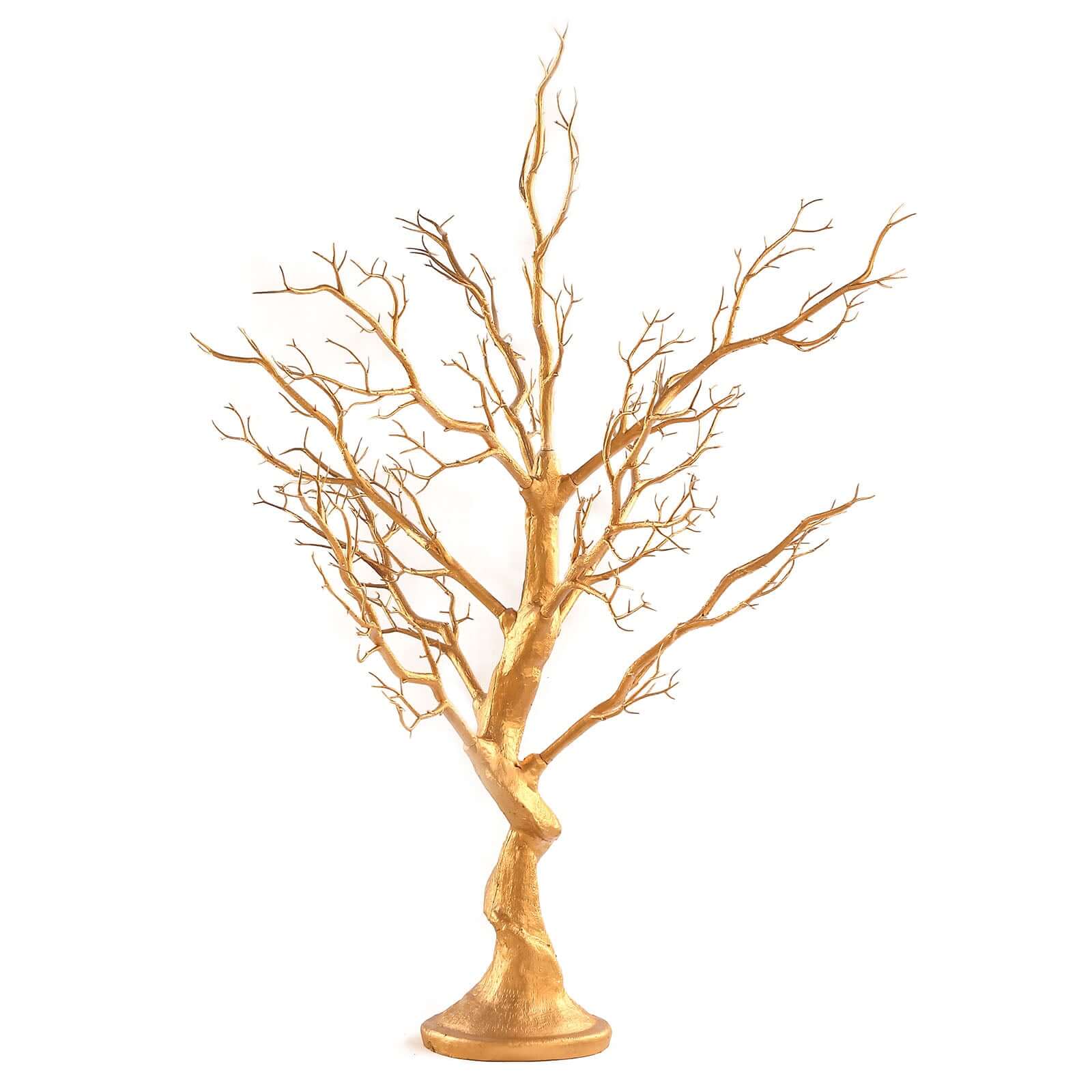 Manzanita Tree Centerpiece Metallic Gold with 8 Acrylic Bead Chains - Easy Assembly Decorative Artificial Tree for Modern Weddings Parties & Event Displays 34