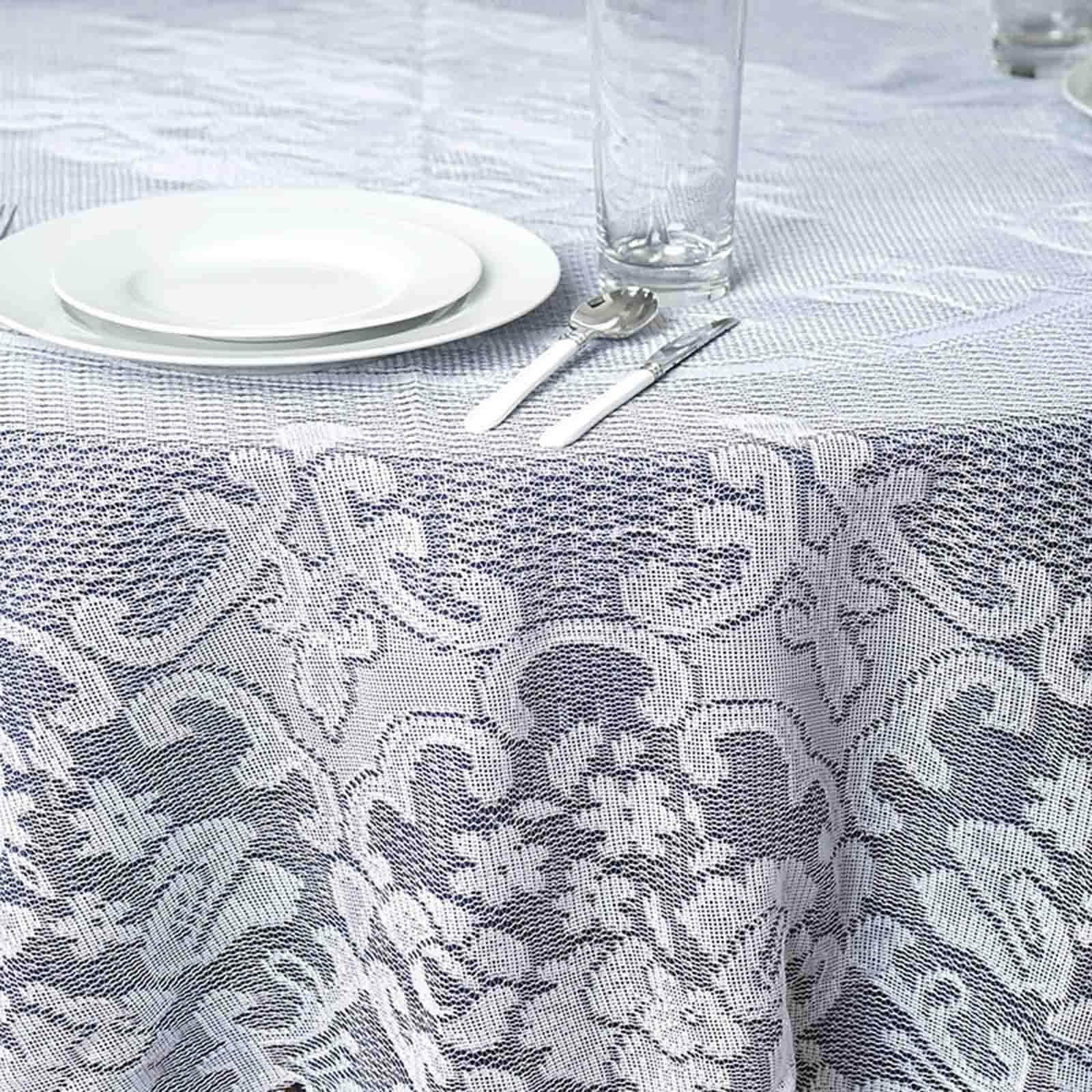 Lace 70 Round Tablecloth Ivory - Premium Design for Intimate Table Settings