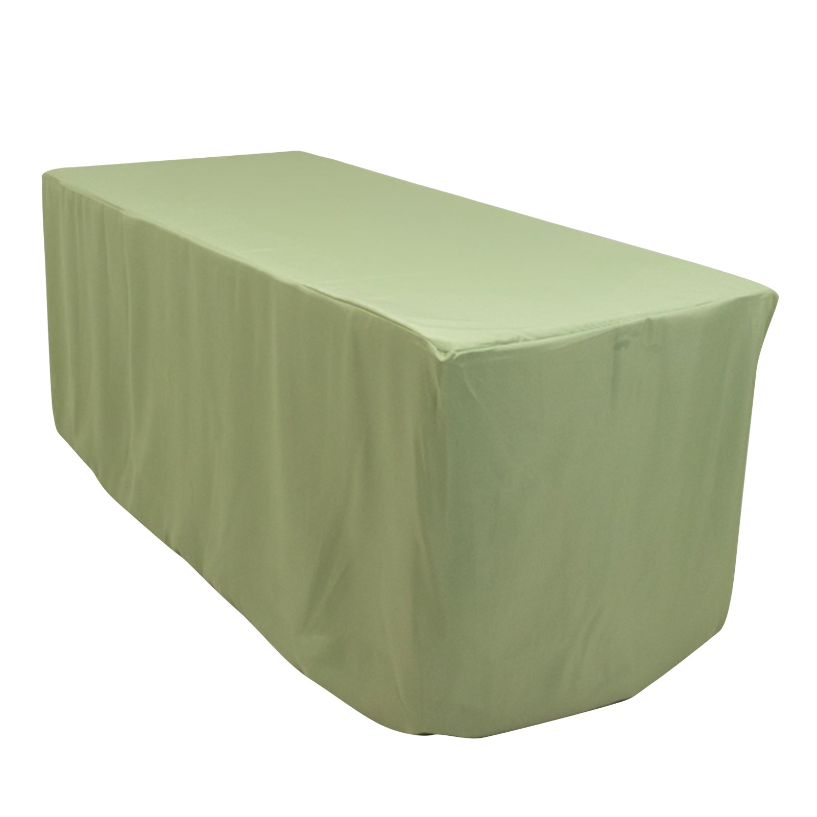 Fitted Polyester 72x30 Rectangle Tablecloth Sage Green - Durable and Easy to Maintain Table Cover