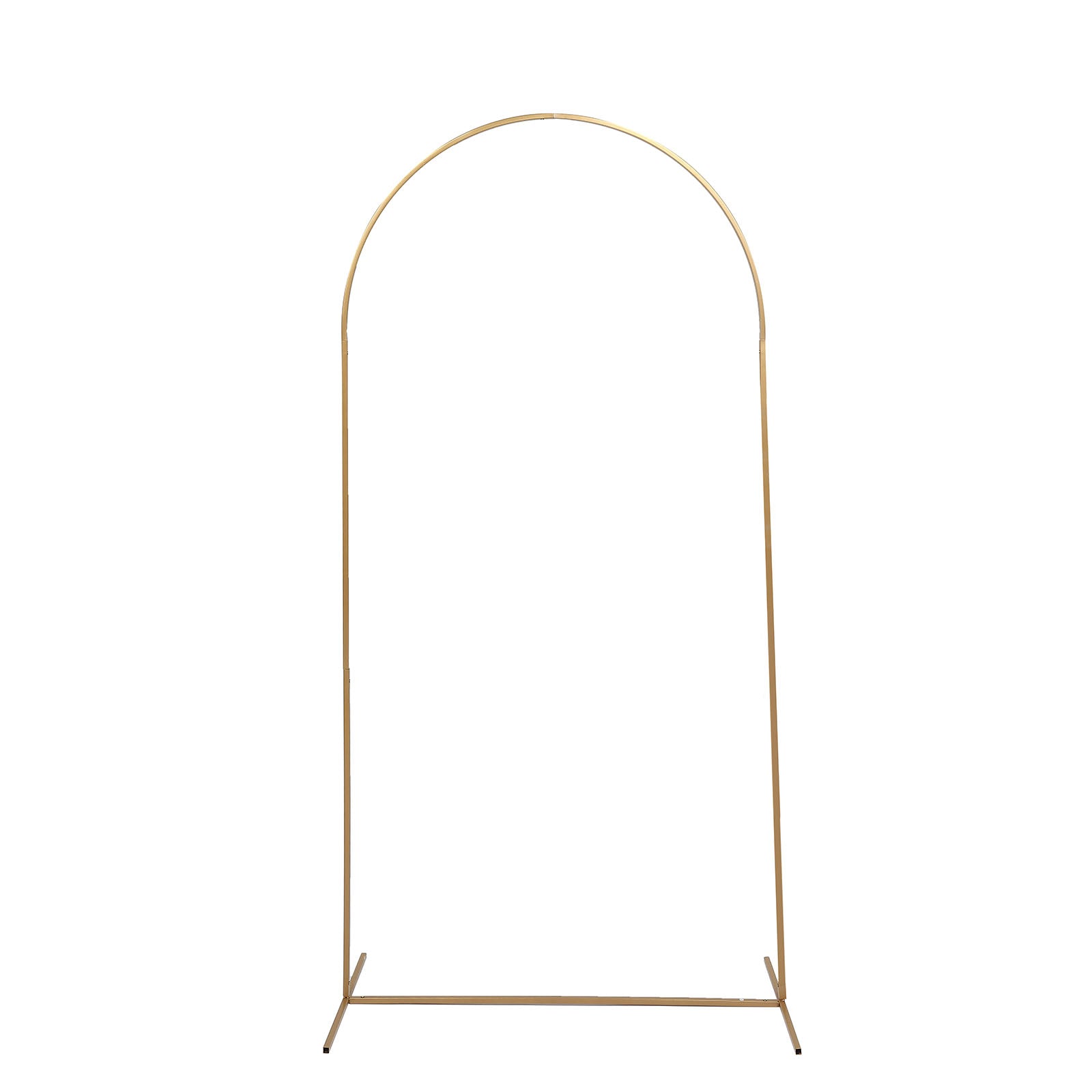 7ft Gold Metal Wedding Arch Chiara Backdrop Stand Floral Display Frame With Round Top