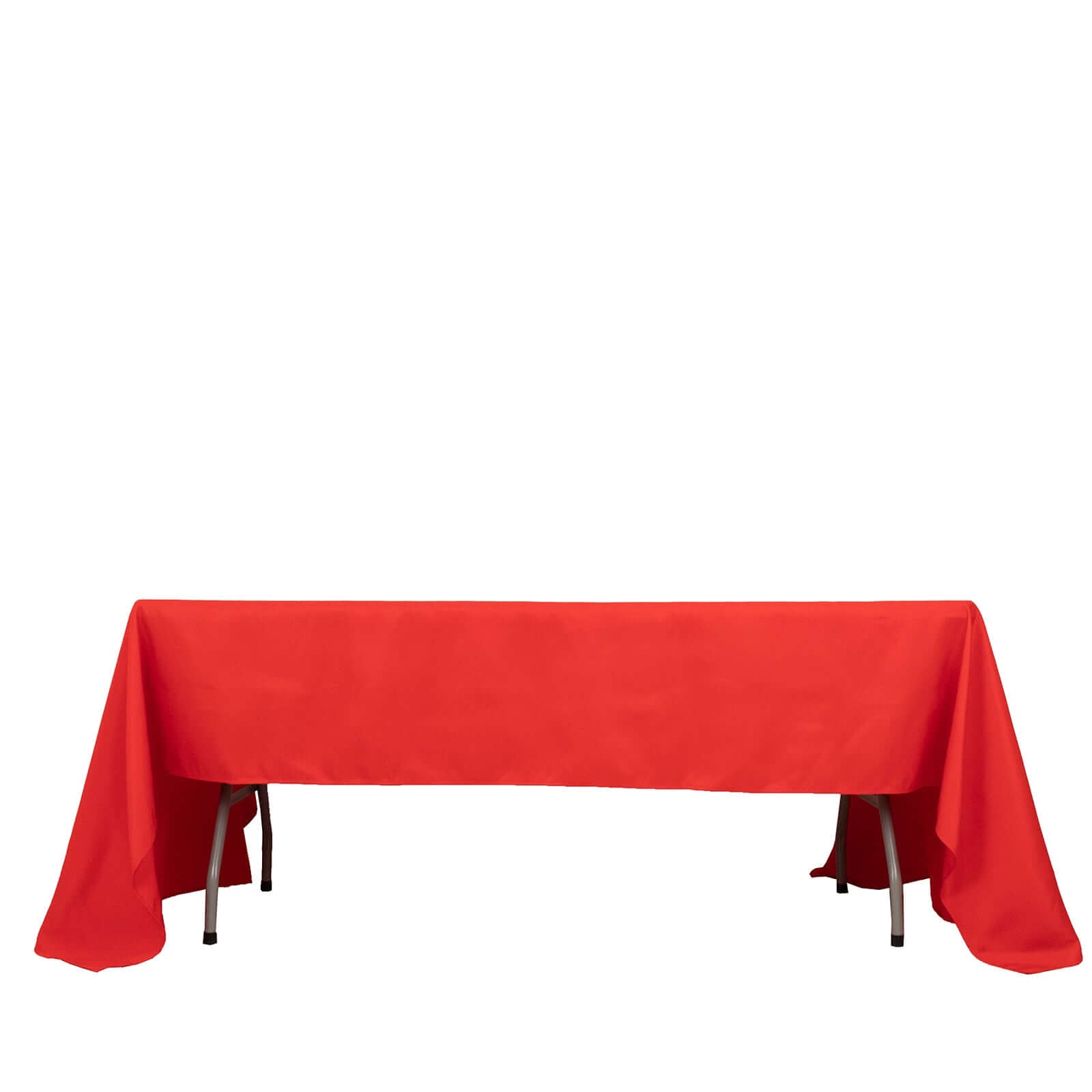 Premium Polyester 60x126 Rectangle Tablecloth Red - Stain-Resistant 220GSM Finish Table Cover