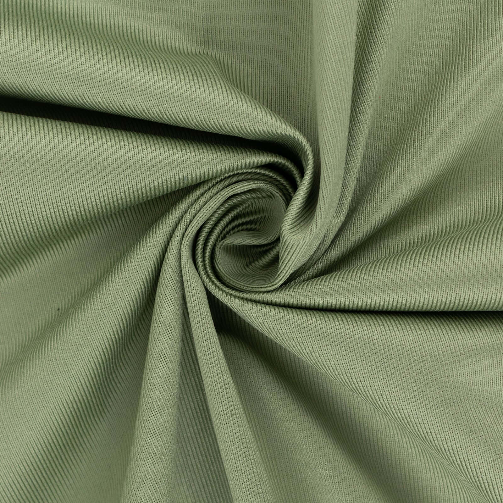 Premium Dusty Sage Green Scuba Polyester Fabric Roll, Wrinkle Free DIY Craft Fabric Bolt- 60x10 Yards