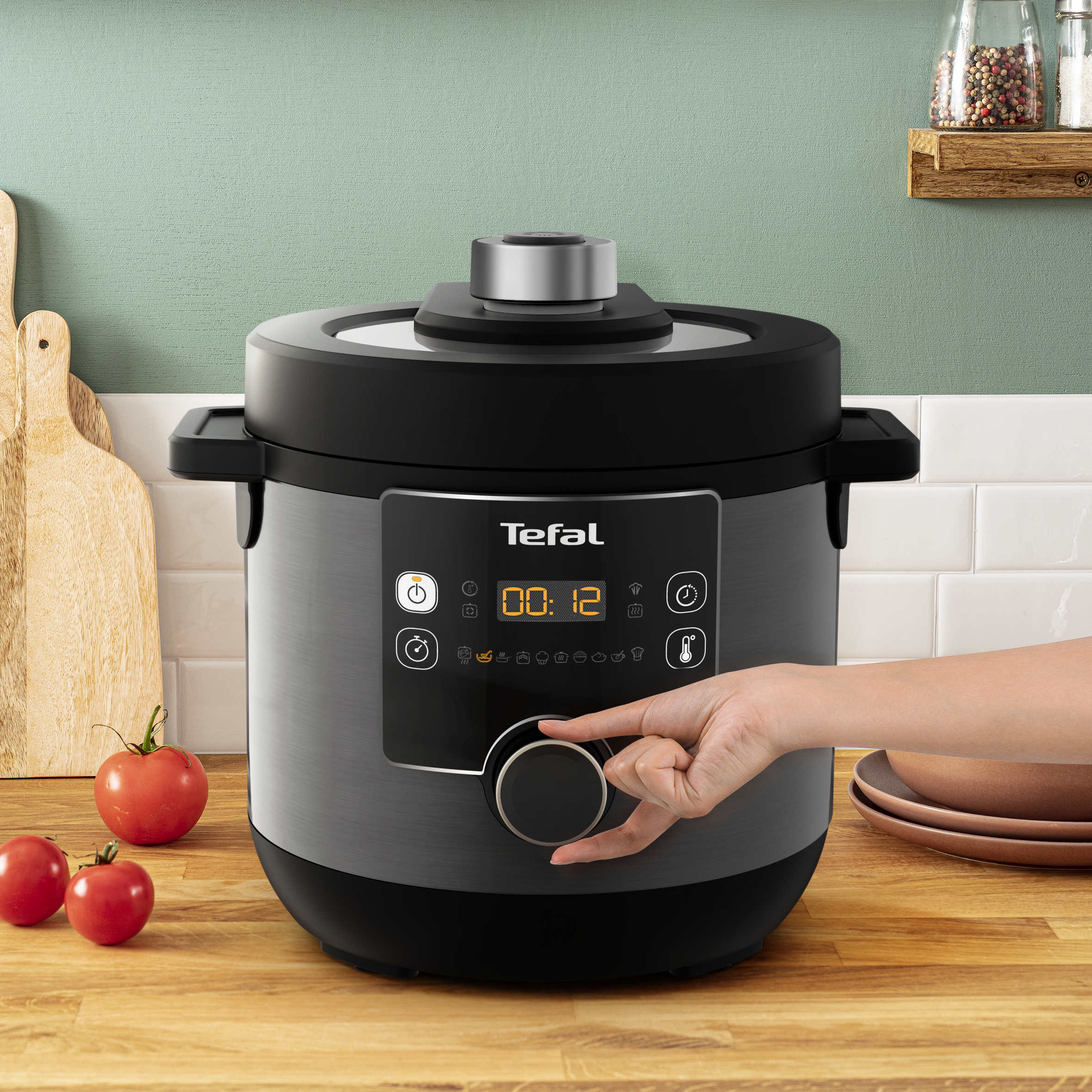 Tefal Turbo Cuisine Maxi Electric Pressure Cooker and Multicooker CY7778