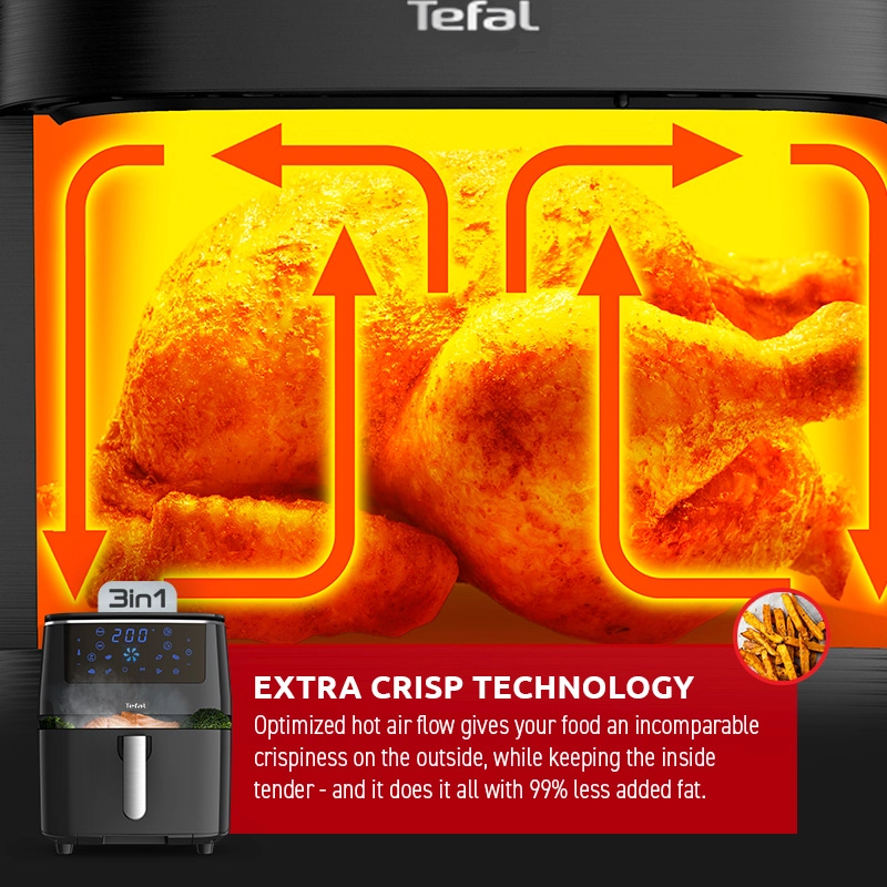 Tefal Easy Fry Grill and Steam XXL 3-in-1 Air Fryer FW2018