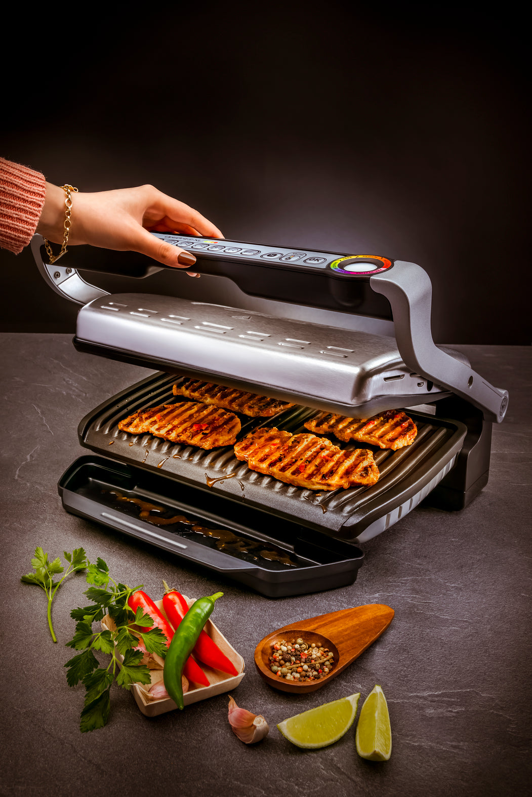 Tefal OptiGrill+ XL Smart Electric Grill GC722