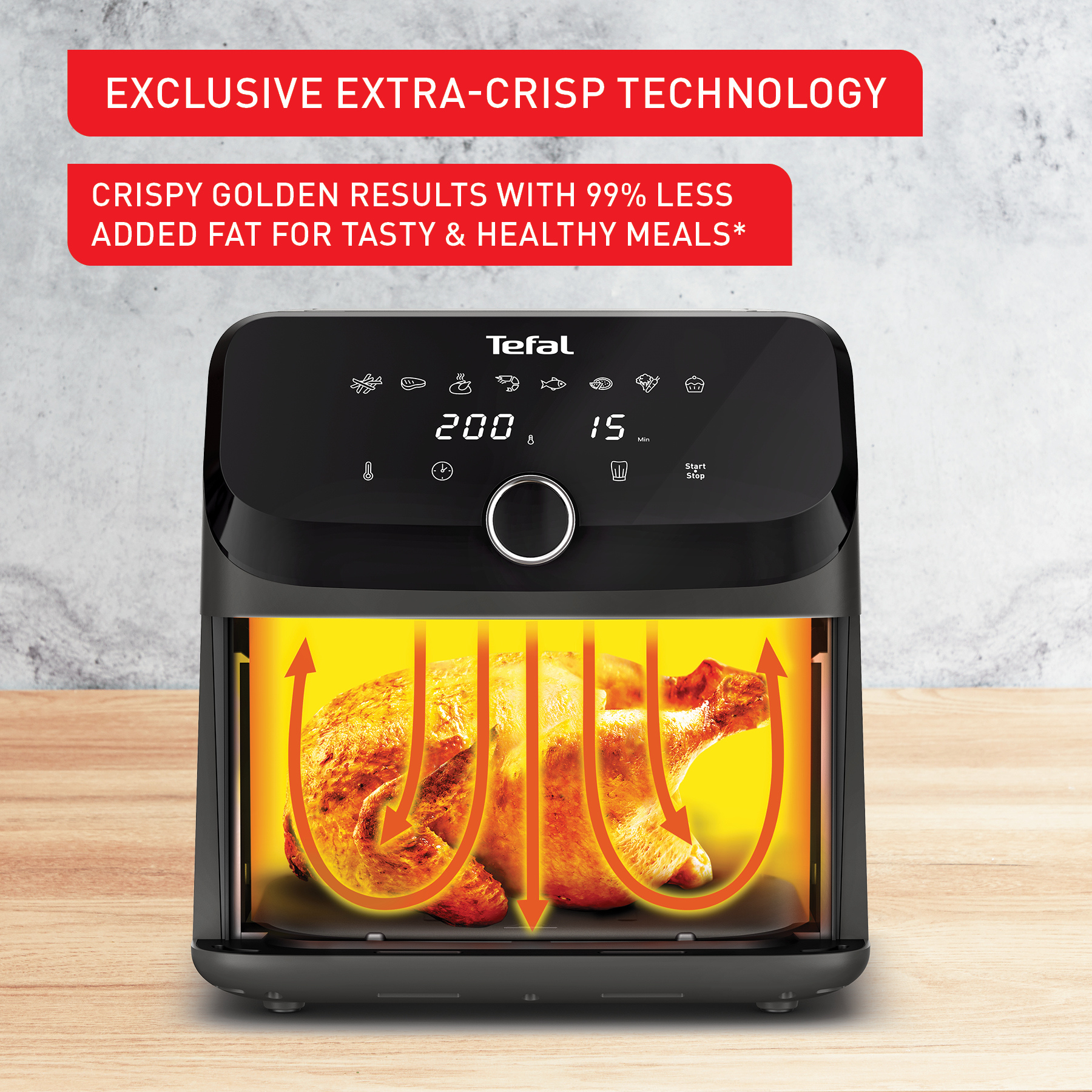 Tefal Easy Fry Mega 7.5L XXL Air Fryer EY855D