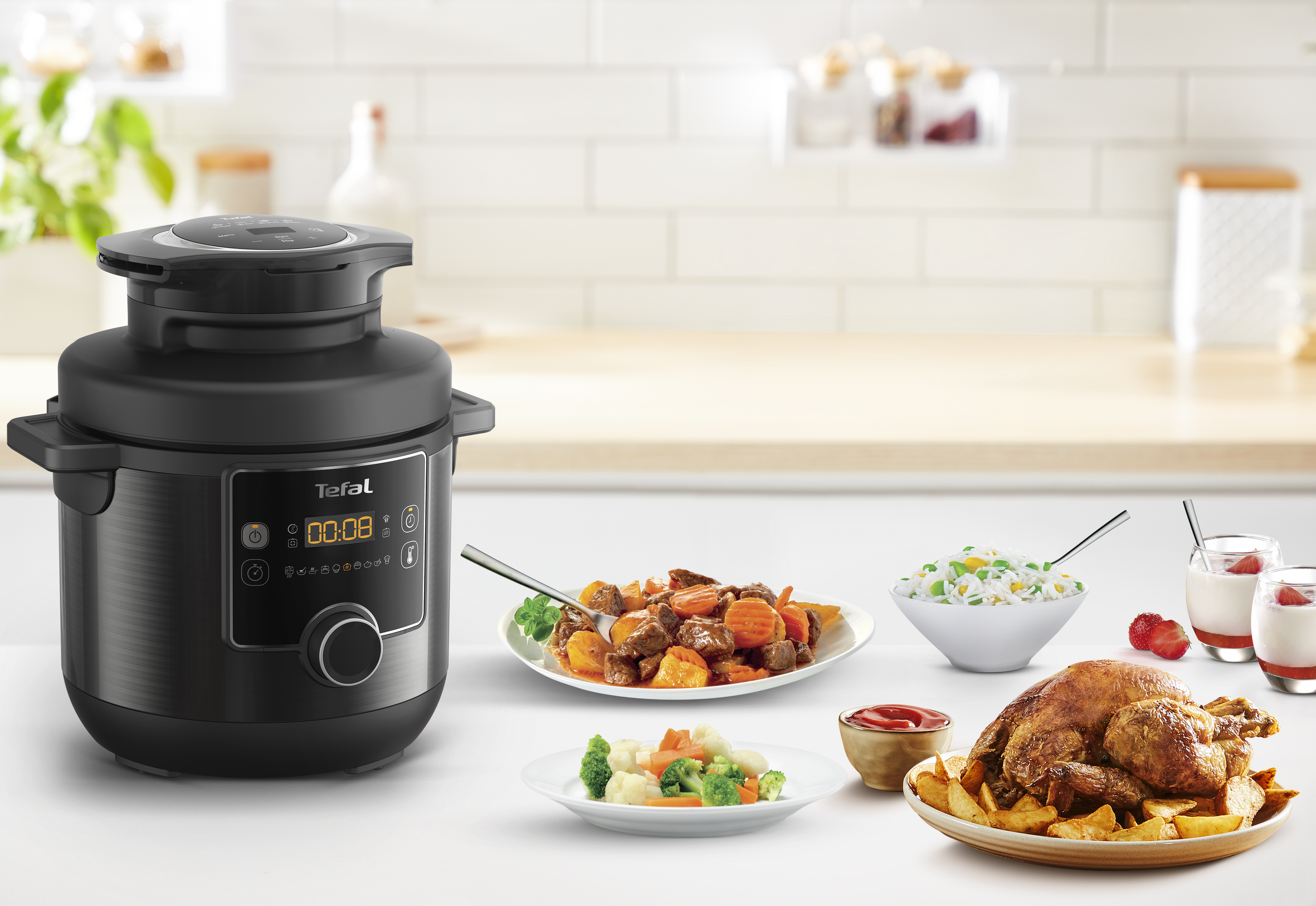 Tefal Turbo Cuisine Maxi & Fry Air Fryer and Multicooker CY7788